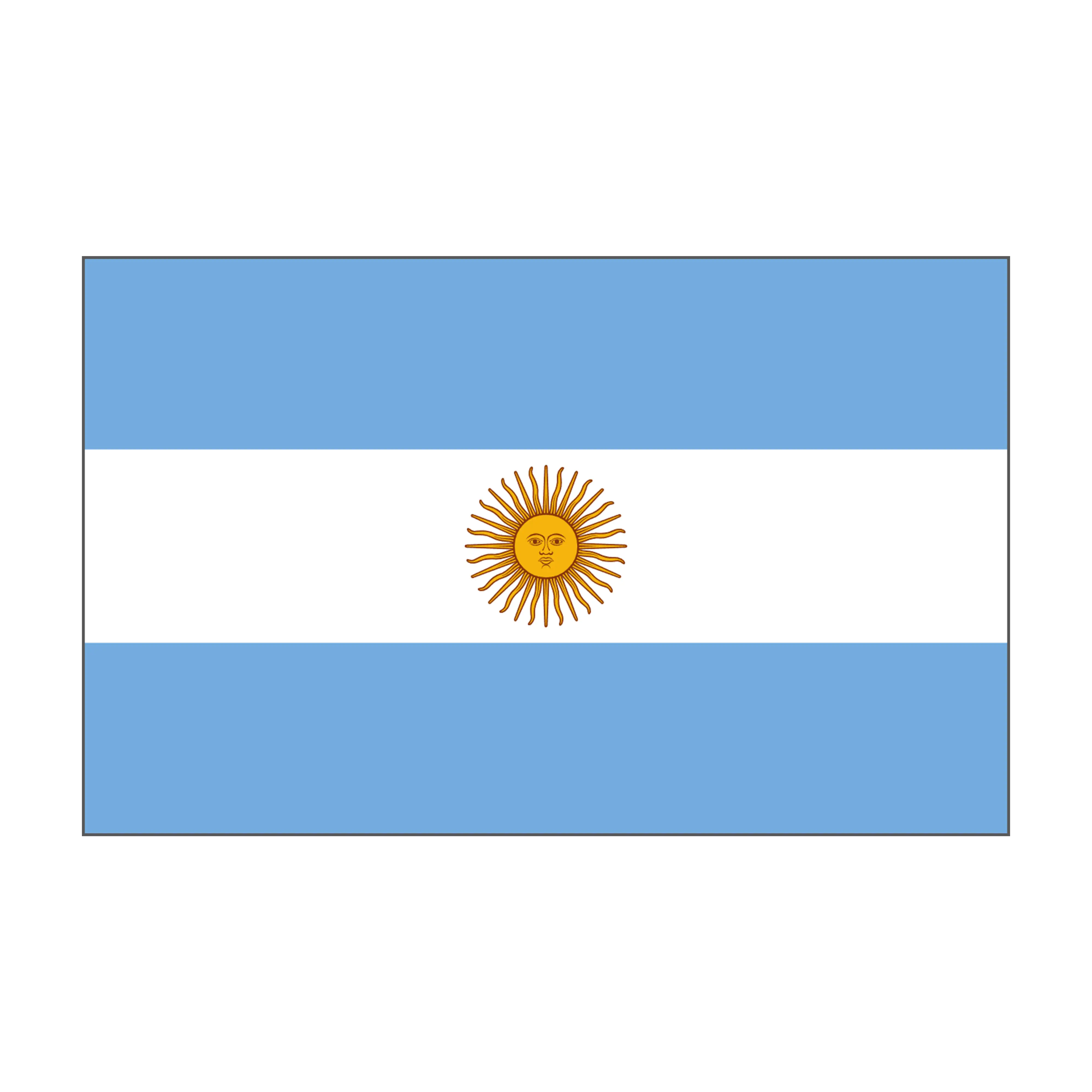 custom rod decal - flag of Argentina