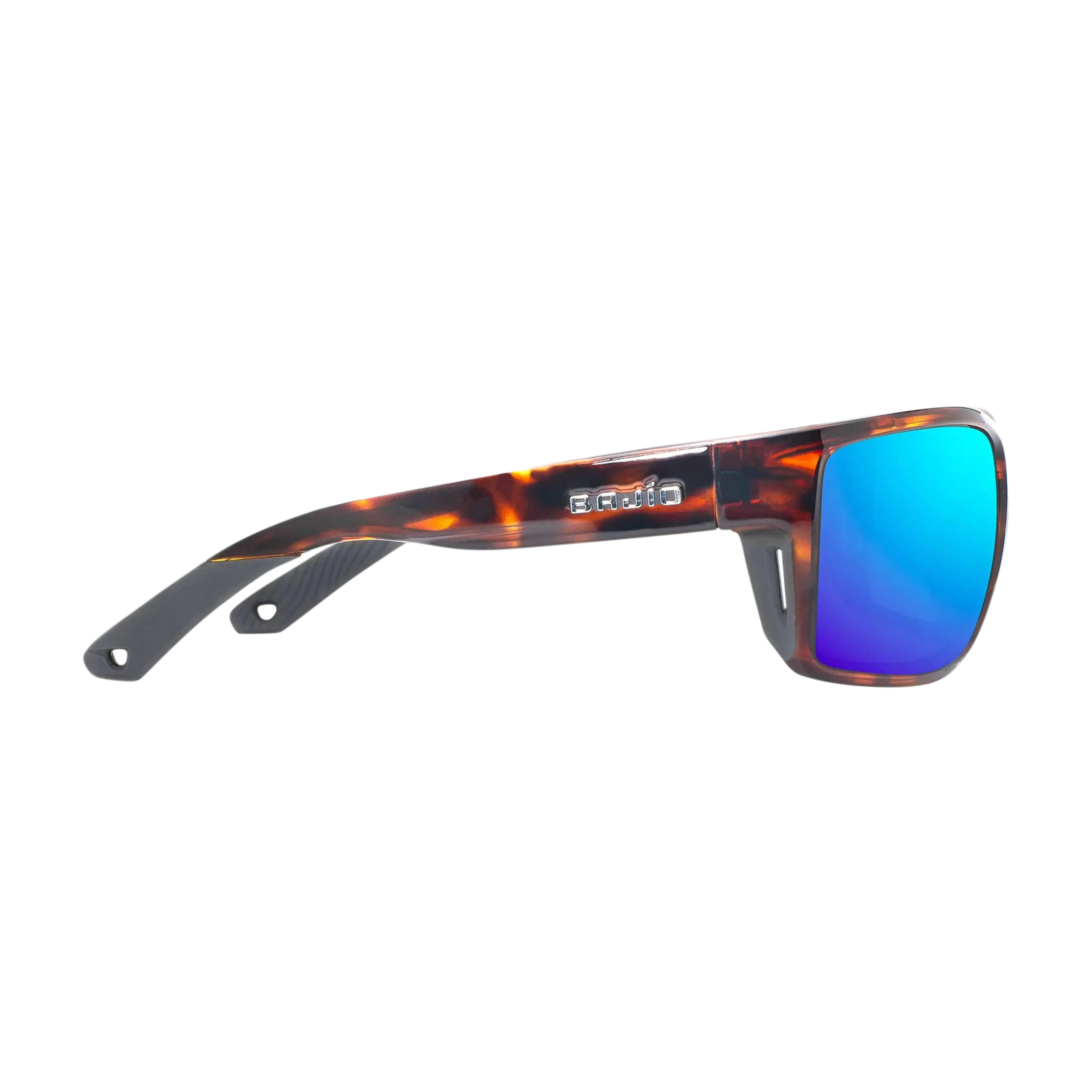 Bajio Bales beach sunglasses brown tortoise gloss blue mirror side
