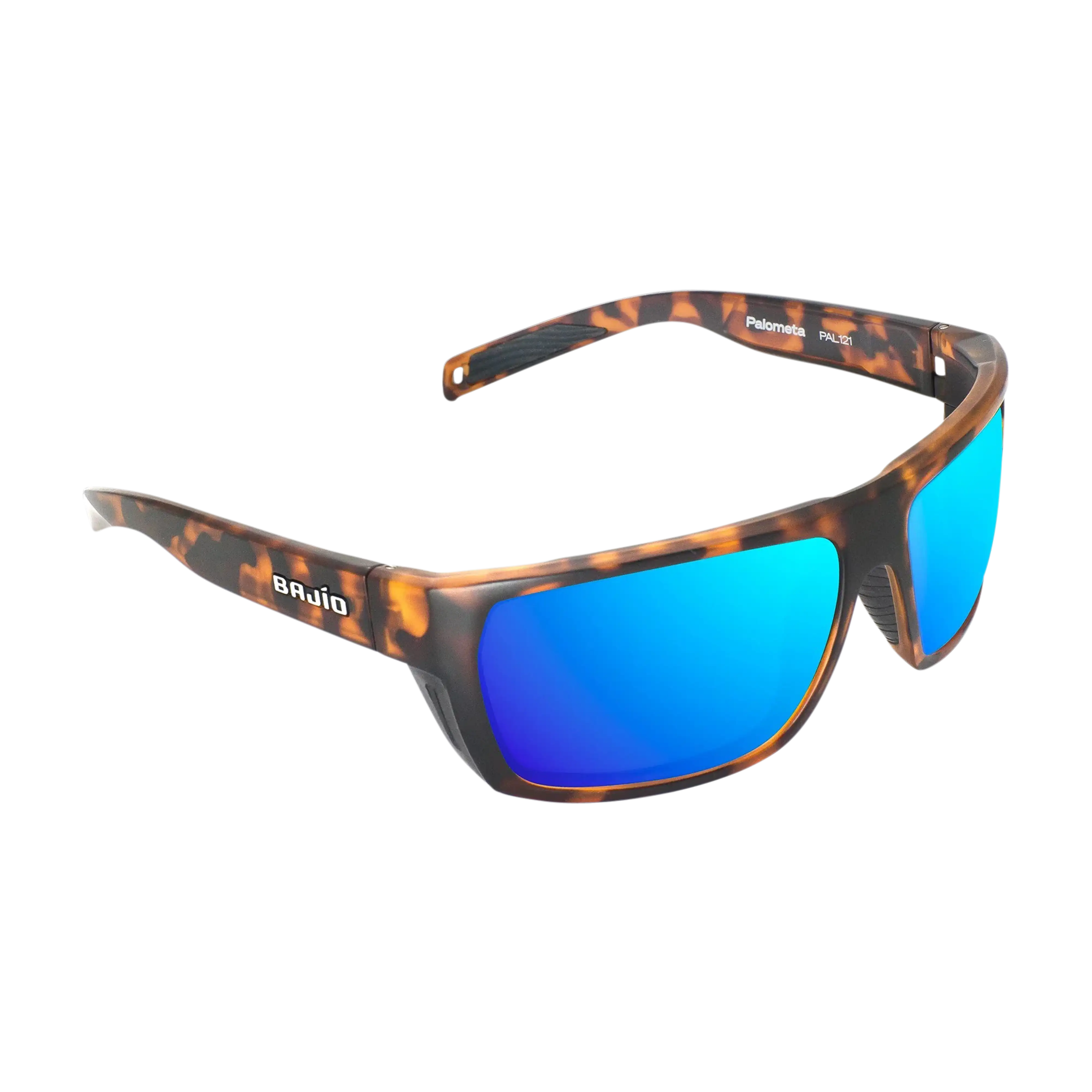 Bajio Palometa sunglasses brown tortoise gloss blue mirror