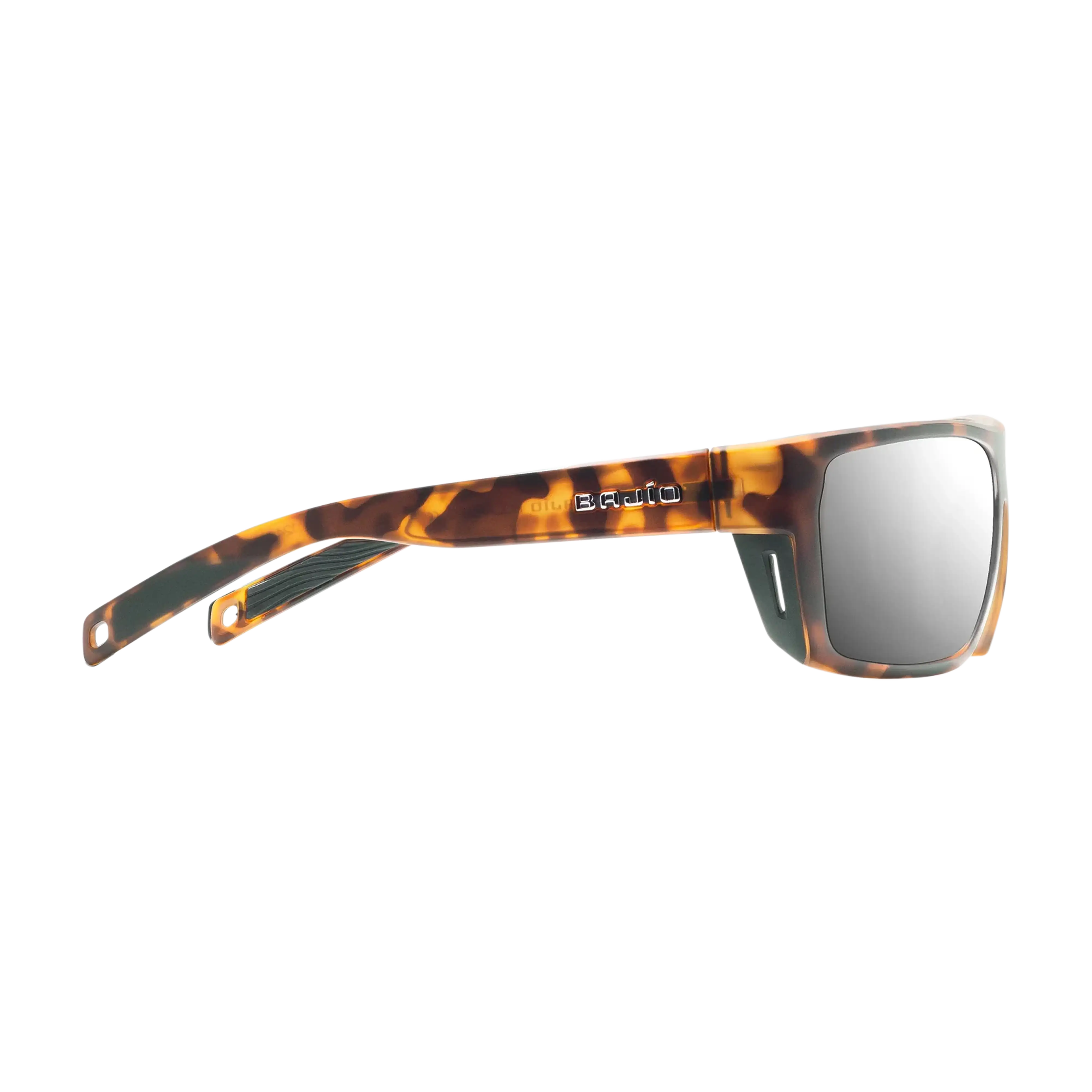 Bajio Palometa sunglasses brown tortoise gloss silver mirror side