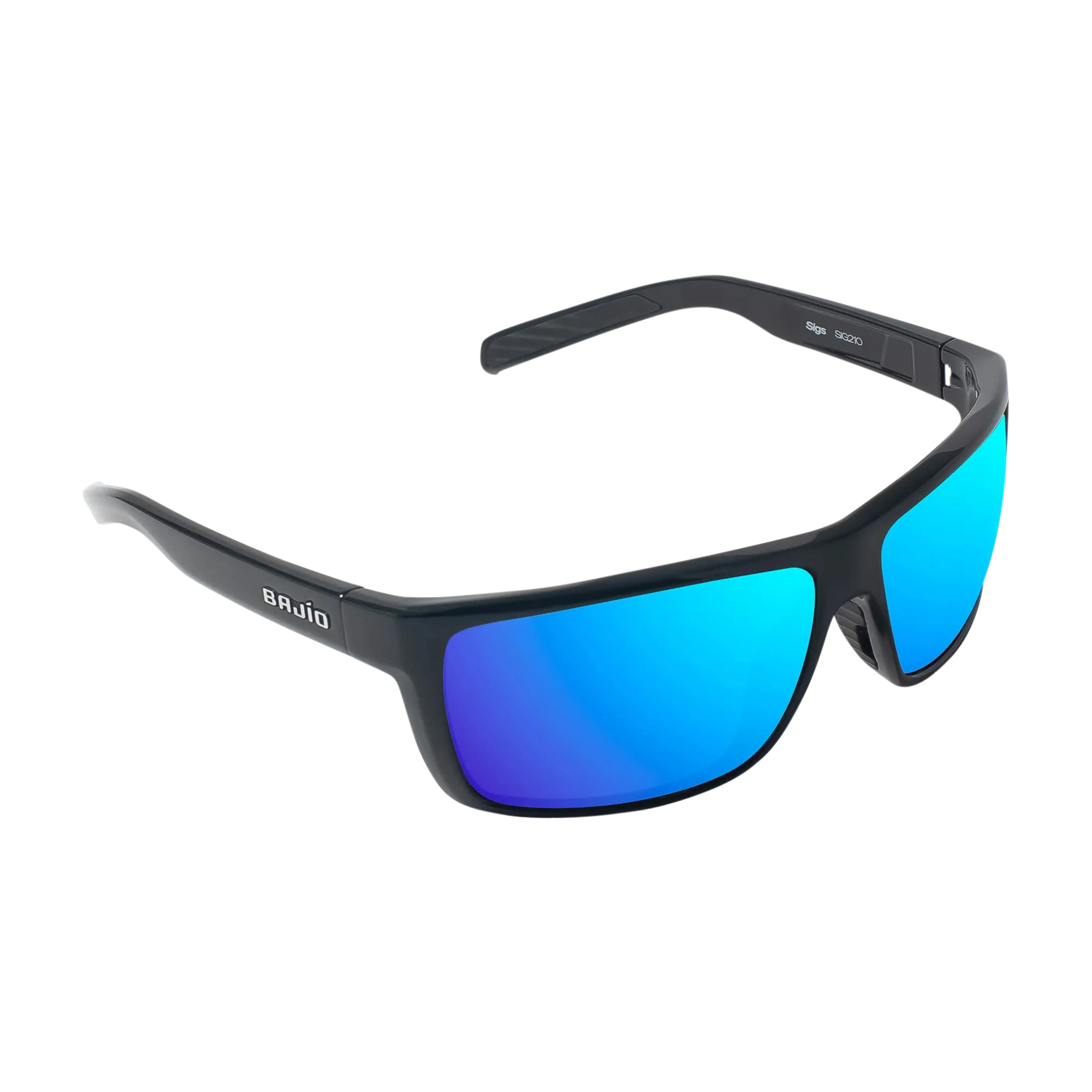 Bajio Sigs sunglasses black matte blue mirror