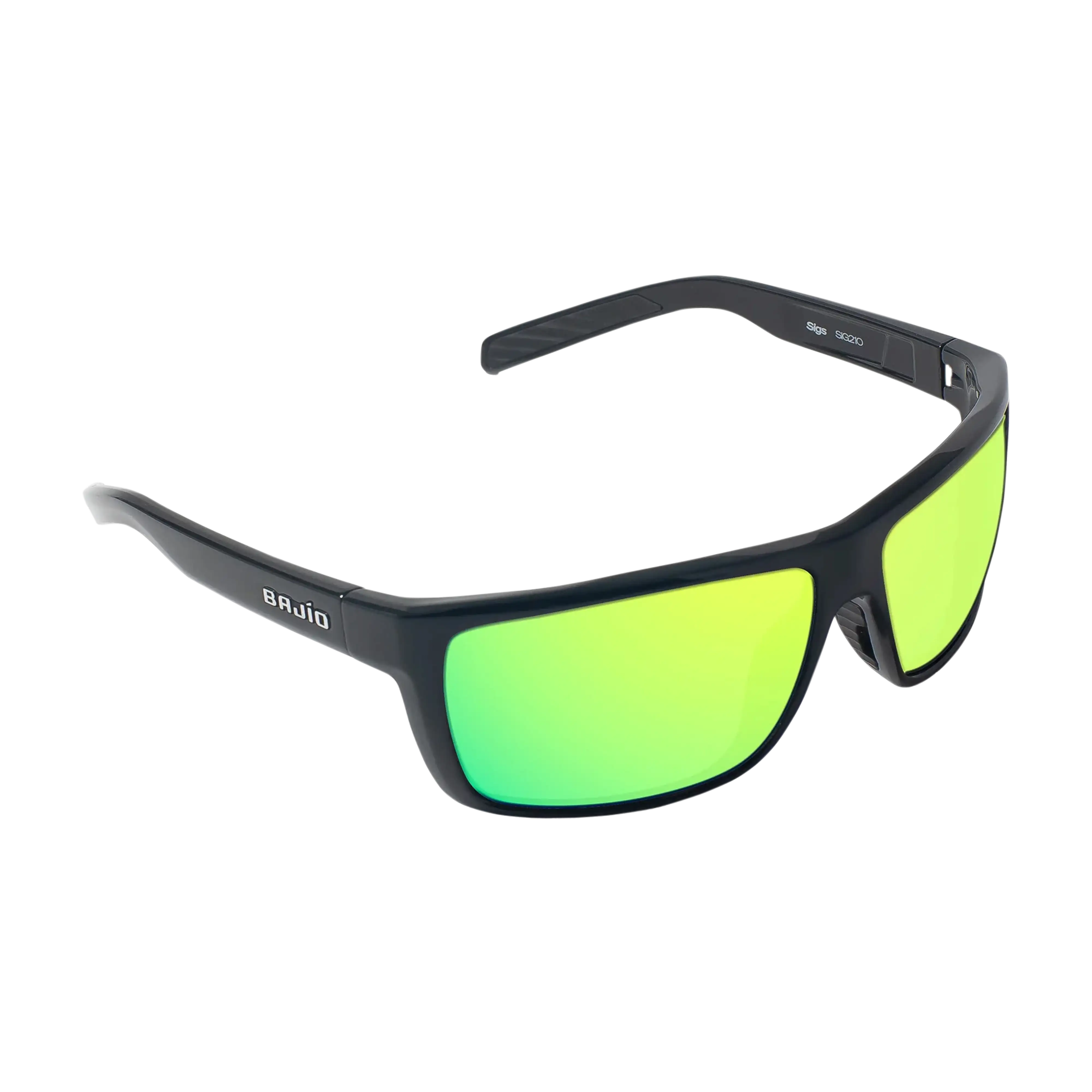 Bajio Sigs sunglasses black matte green mirror