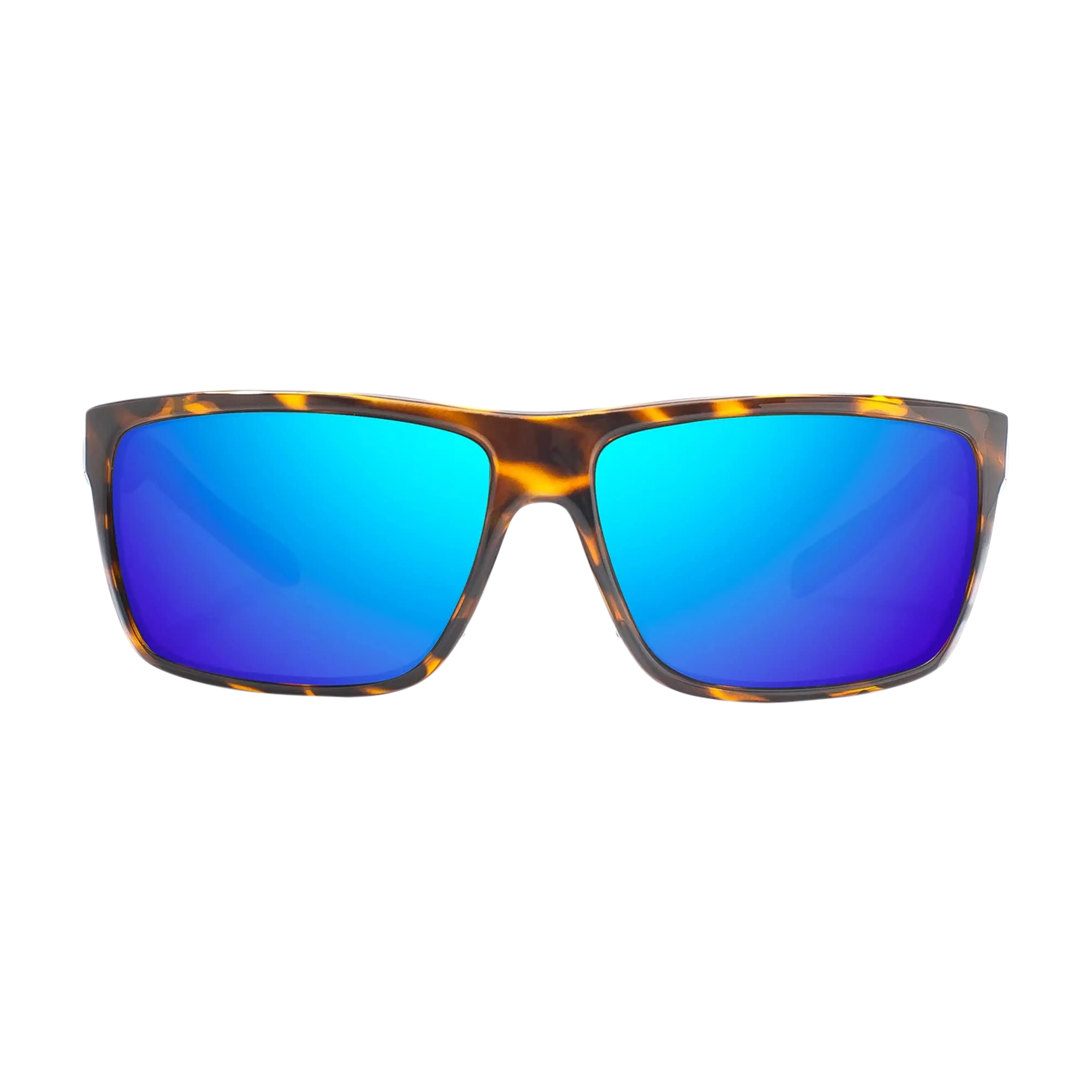 Bajio Sigs sunglasses brown tortoise gloss blue mirror front