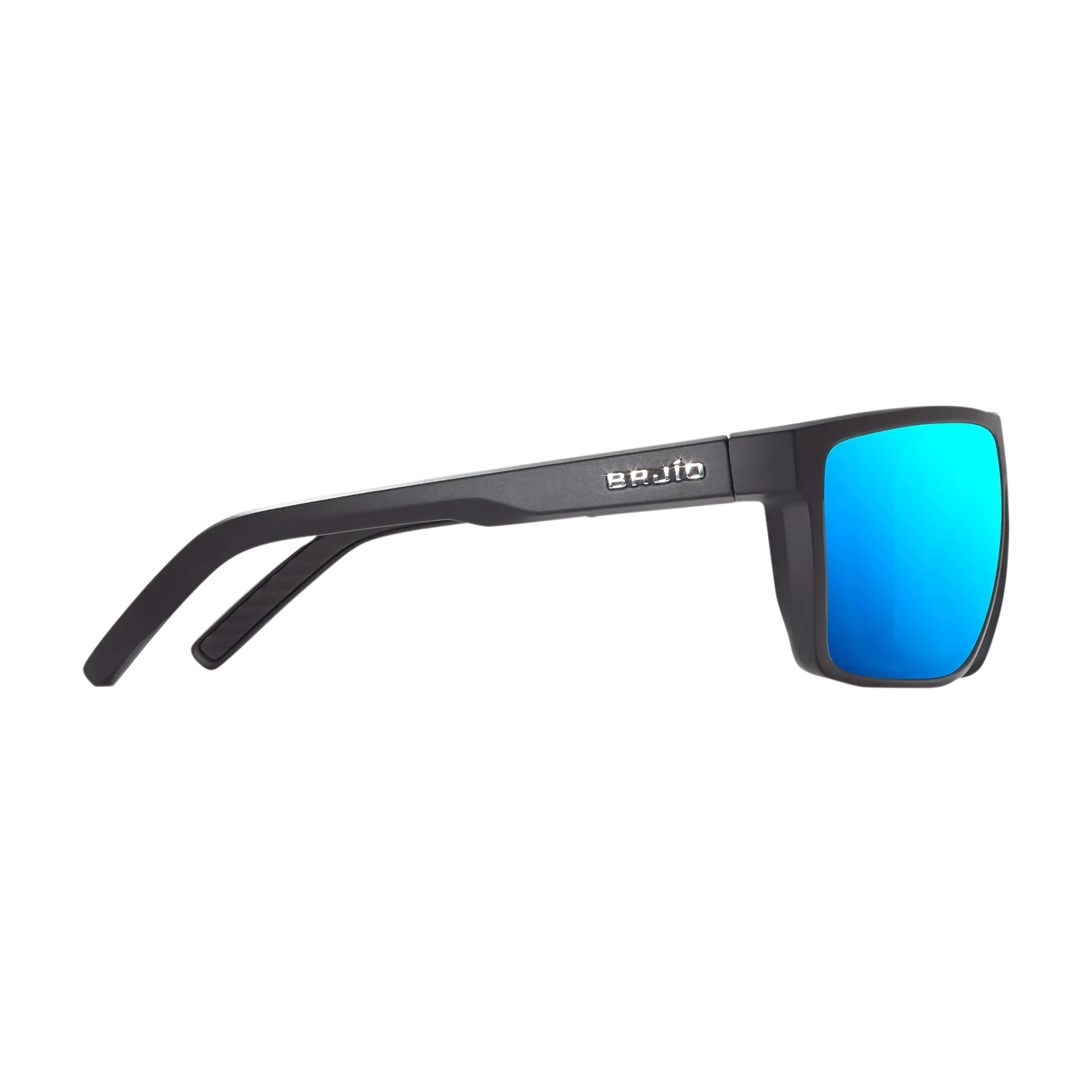 Bajio Toads sunglasses black matte blue mirror side