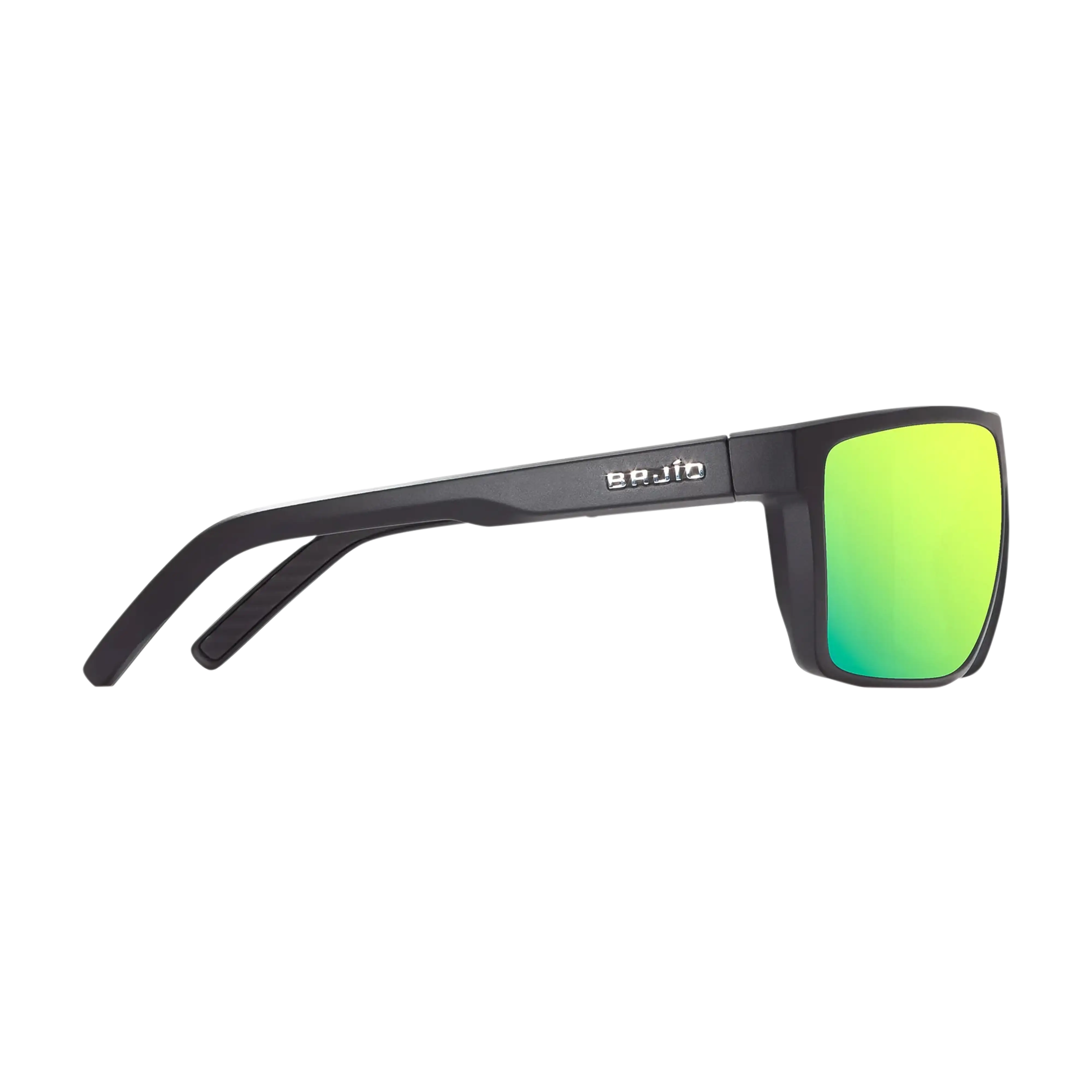 Bajio Toads sunglasses black matte green mirror side