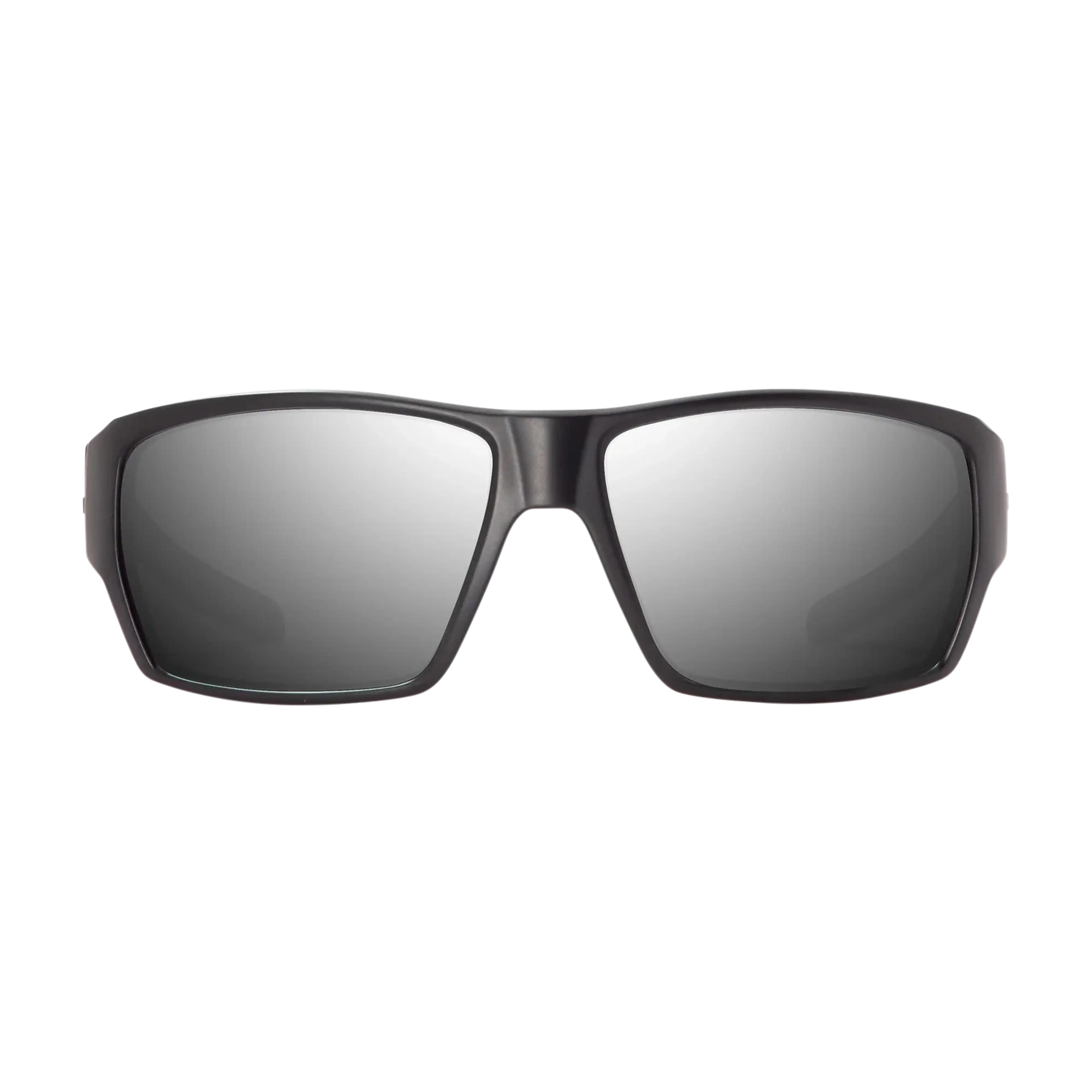 Bajio Vega sunglasses black matte silver mirror front