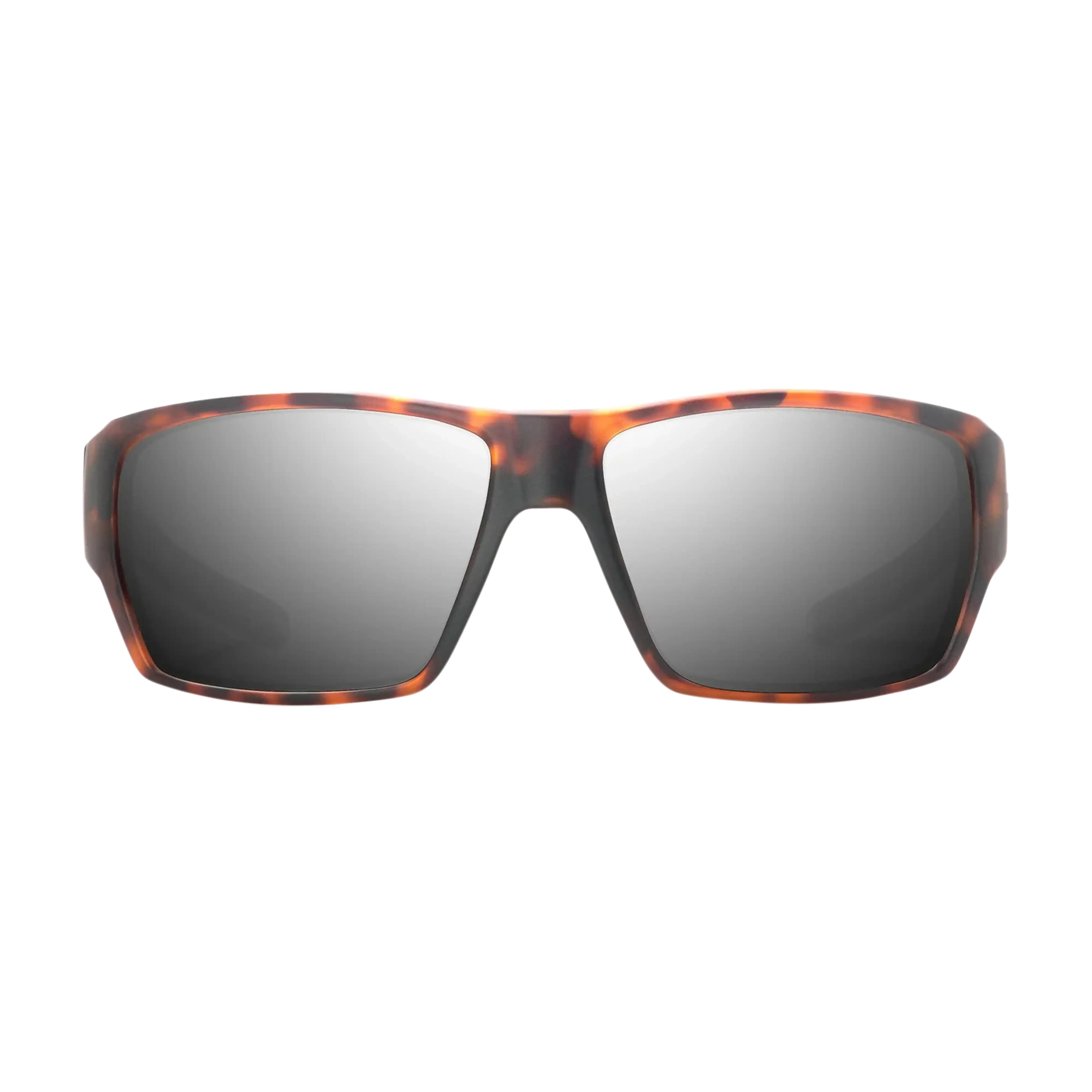 Bajio Vega sunglasses brown tortoise gloss silver mirror front