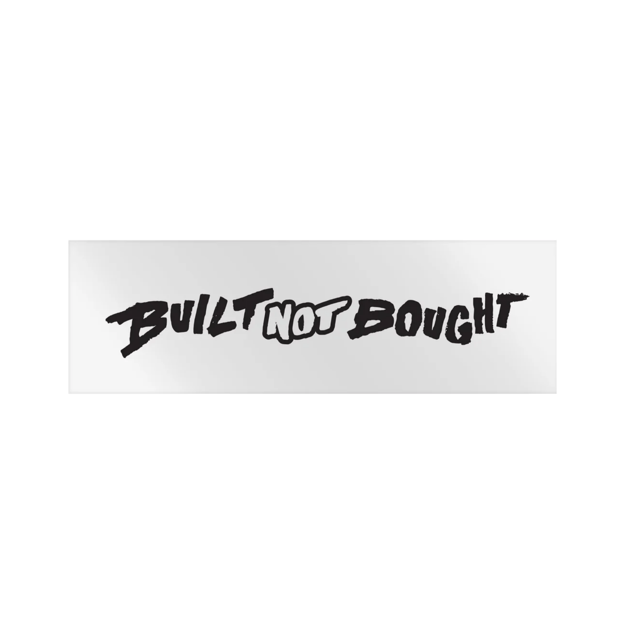 "Built Not Bought" Horizontal Monochrome Rod Decals