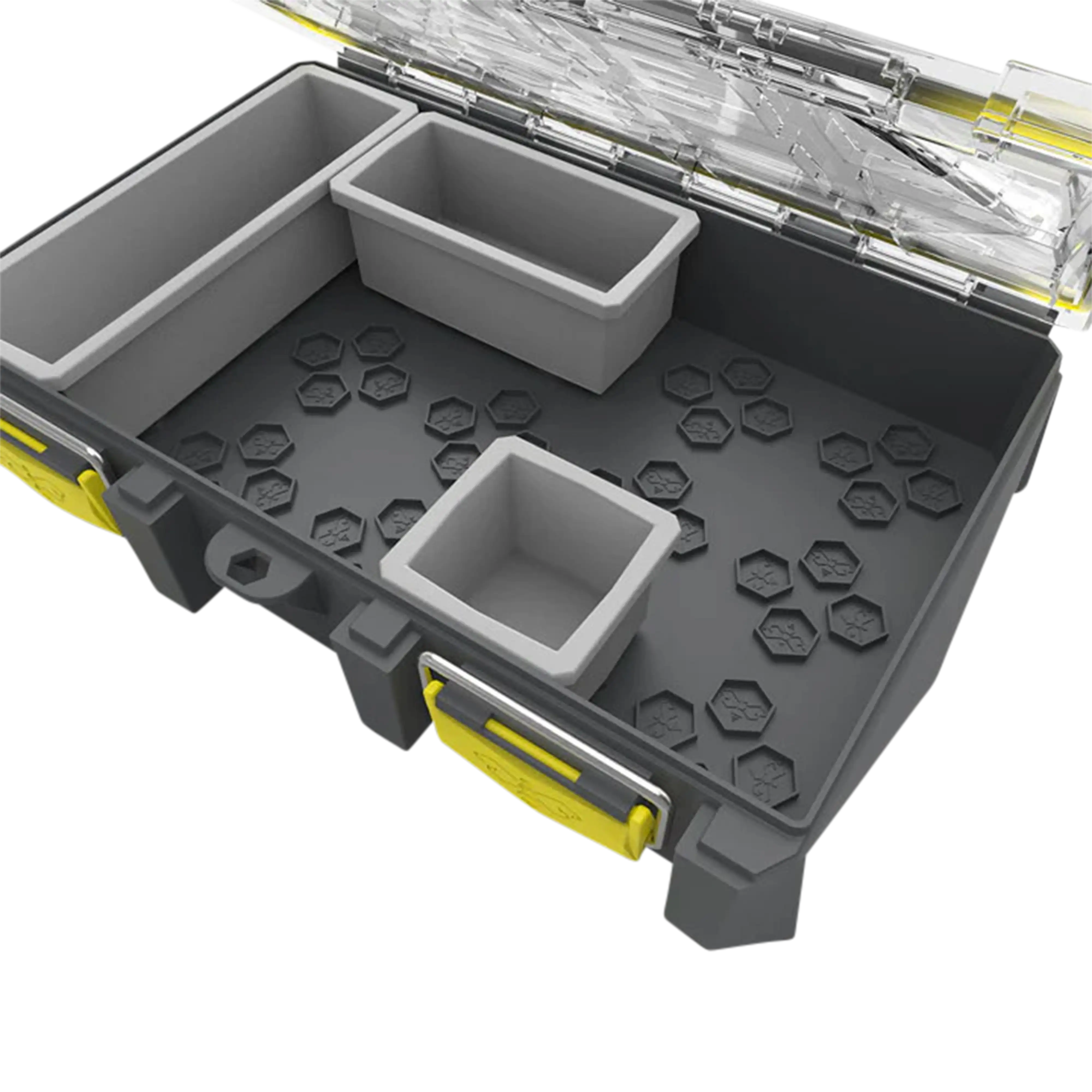 Buzbe Colony 15 modular tackle box close up