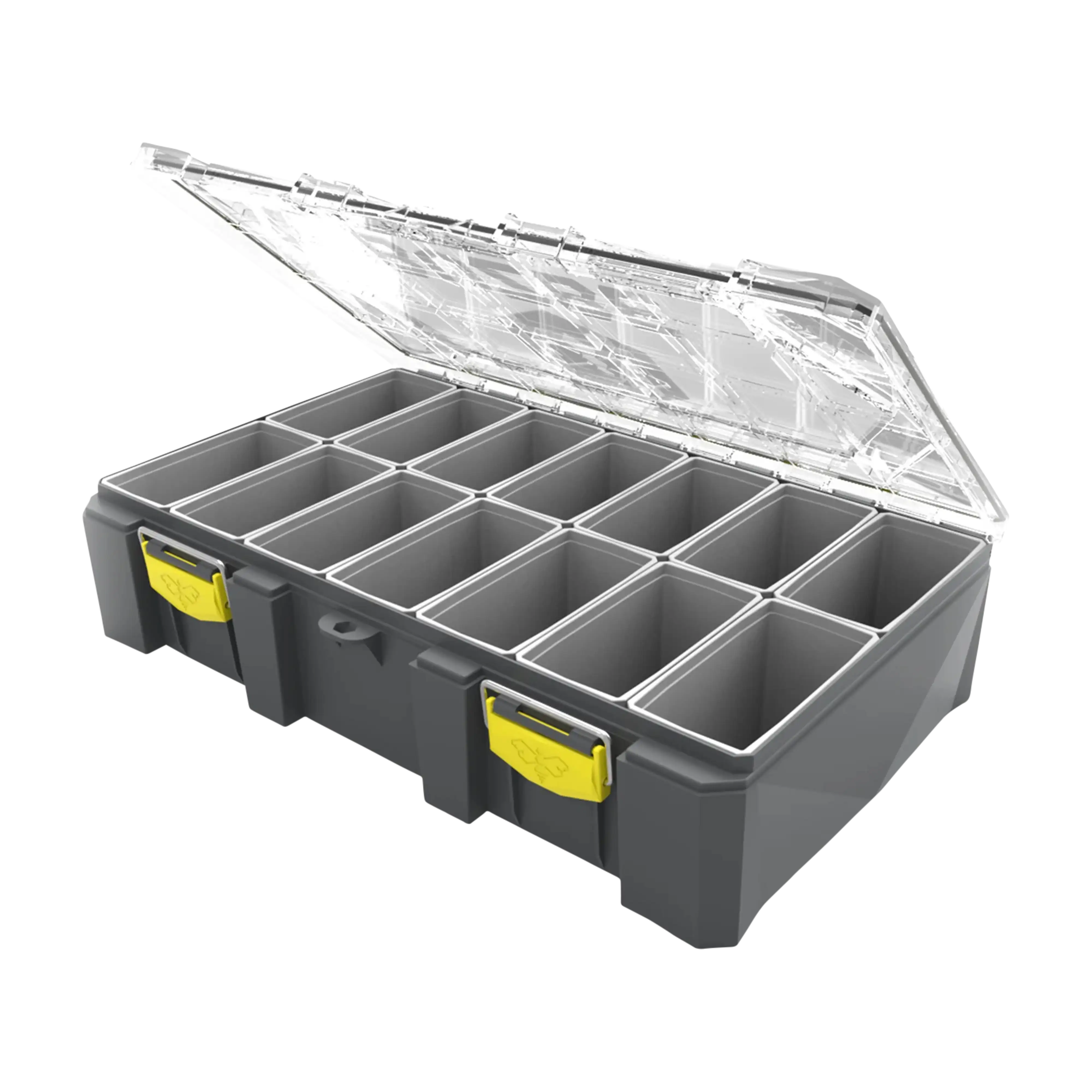 Buzbe colony 28d deep modular tackle box crank configuration