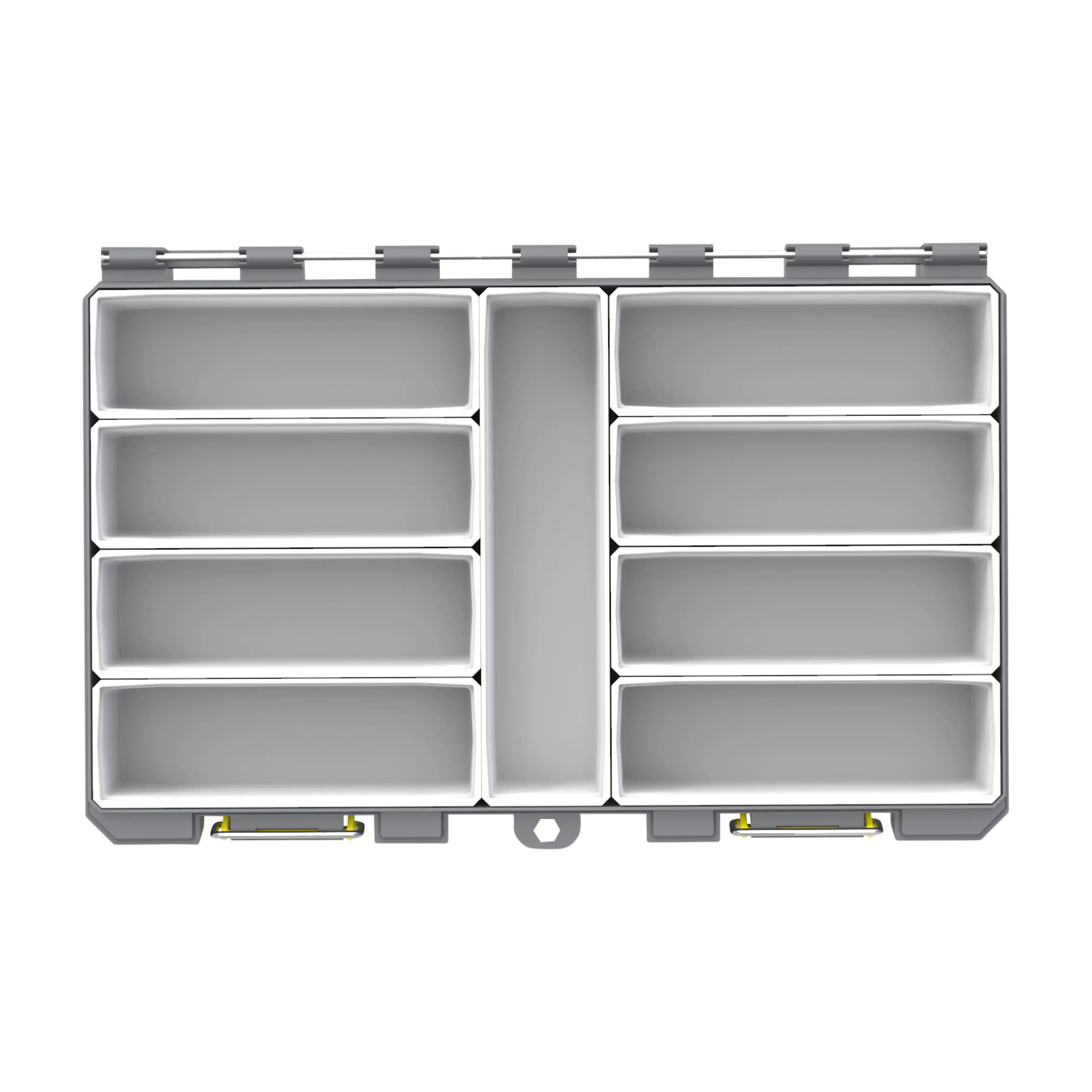 Buzbe colony 28d deep modular tackle box medium-long configuration trays