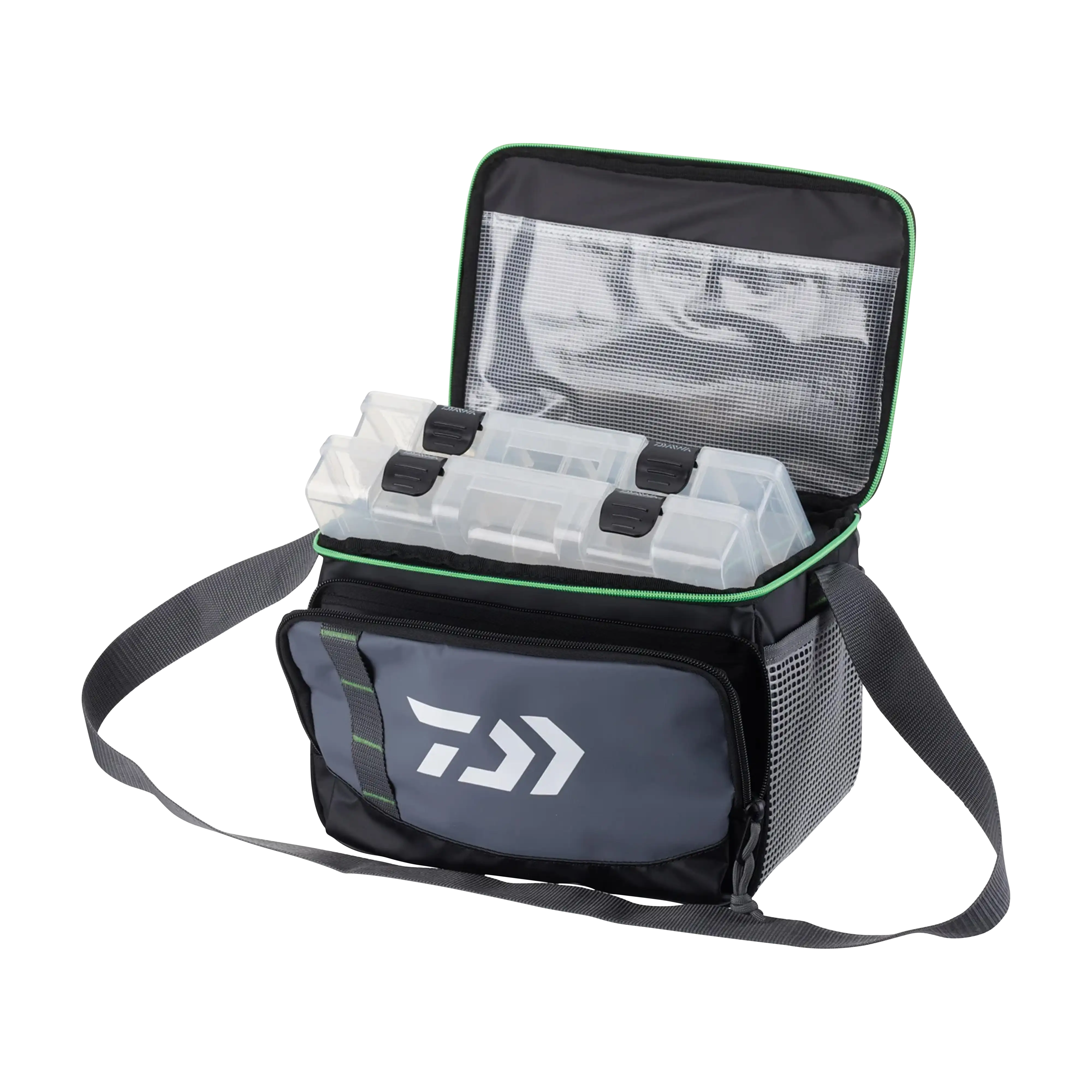 Daiwa D-Vec Vinyl Soft Tackle Box Open