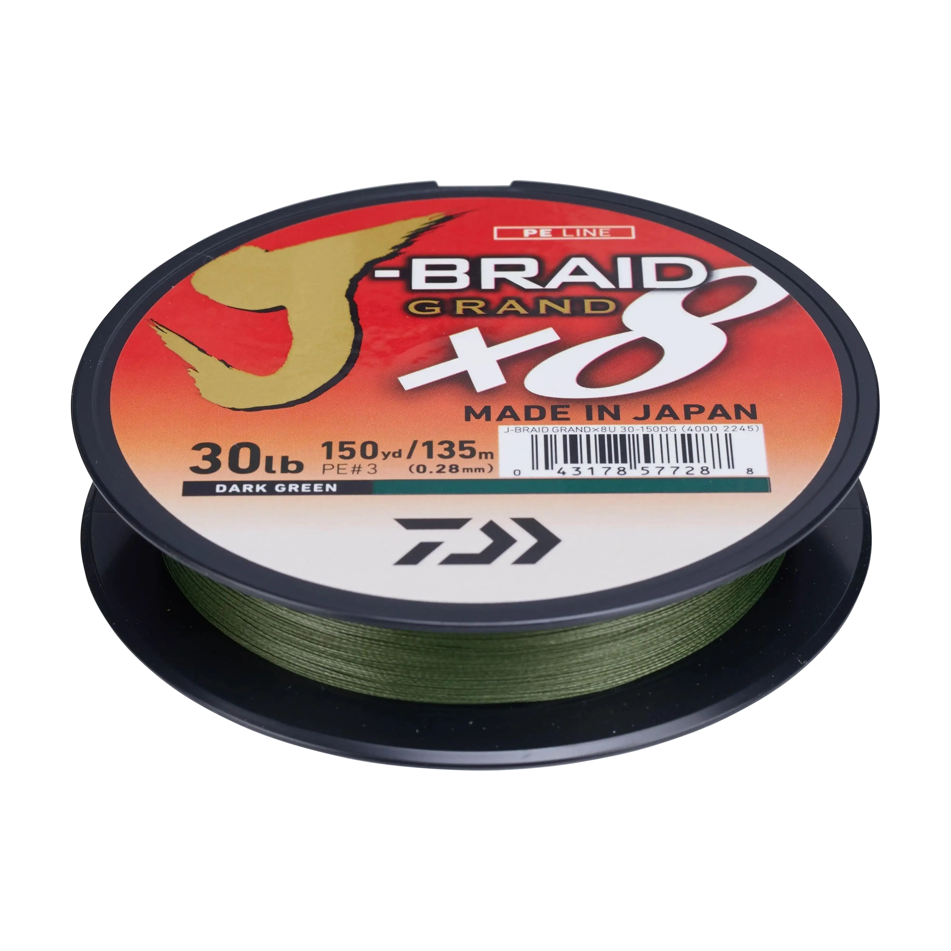 Daiwa J-Braid Grand X8 Braided Fishing Line Dark Green