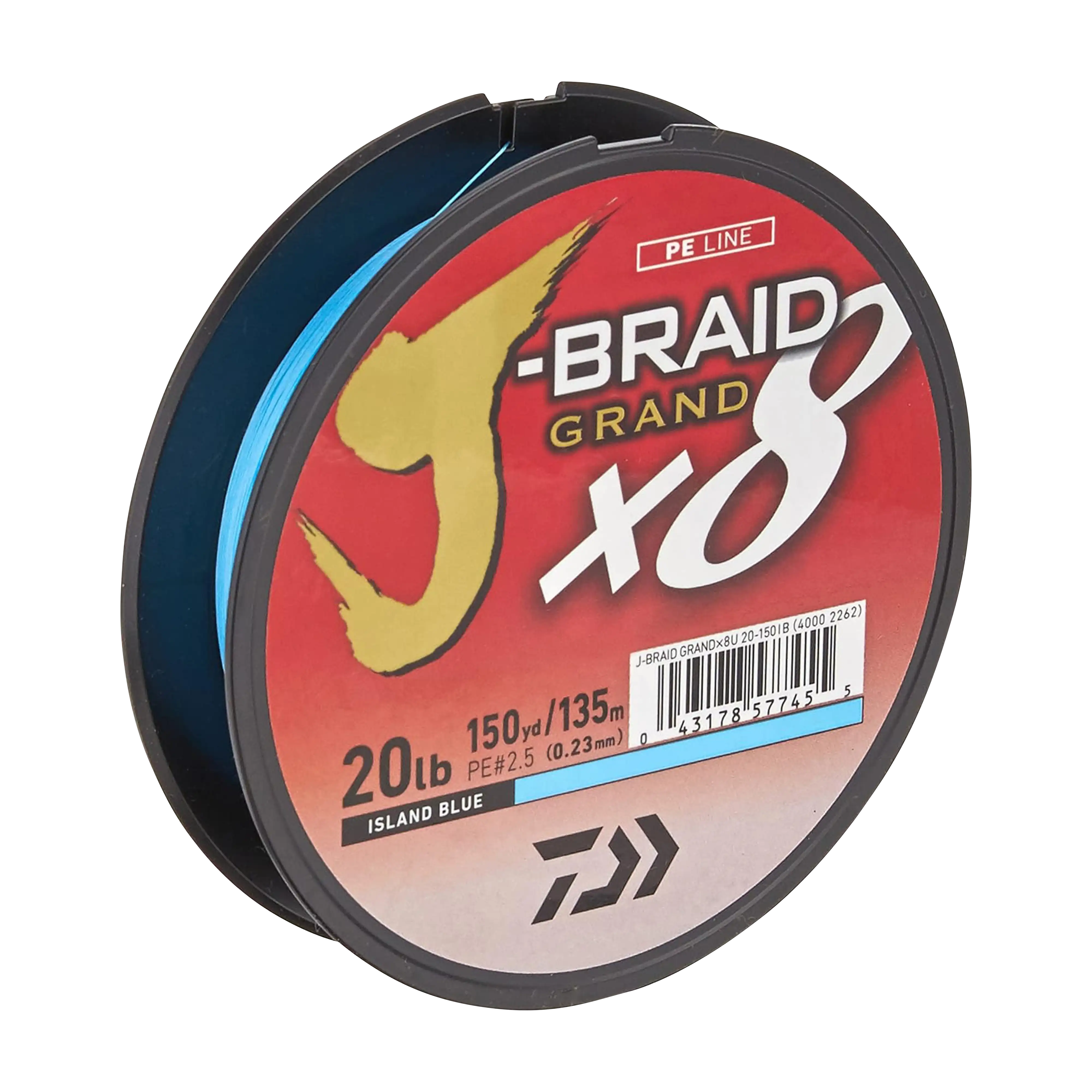 Daiwa J-Braid Grand X8 Braided Fishing Line Island Blue