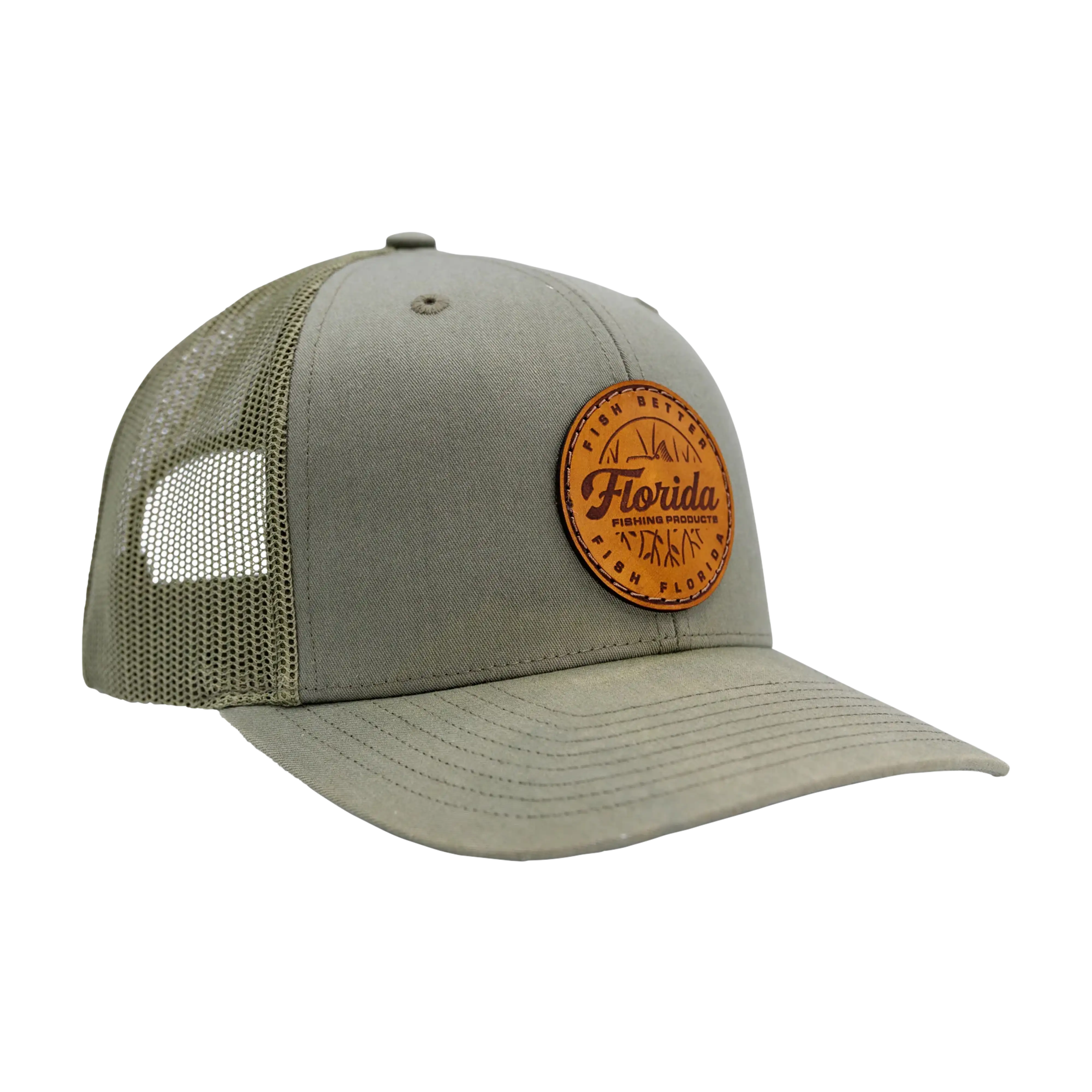 Florida Fishing Products Olive Green Patch hat