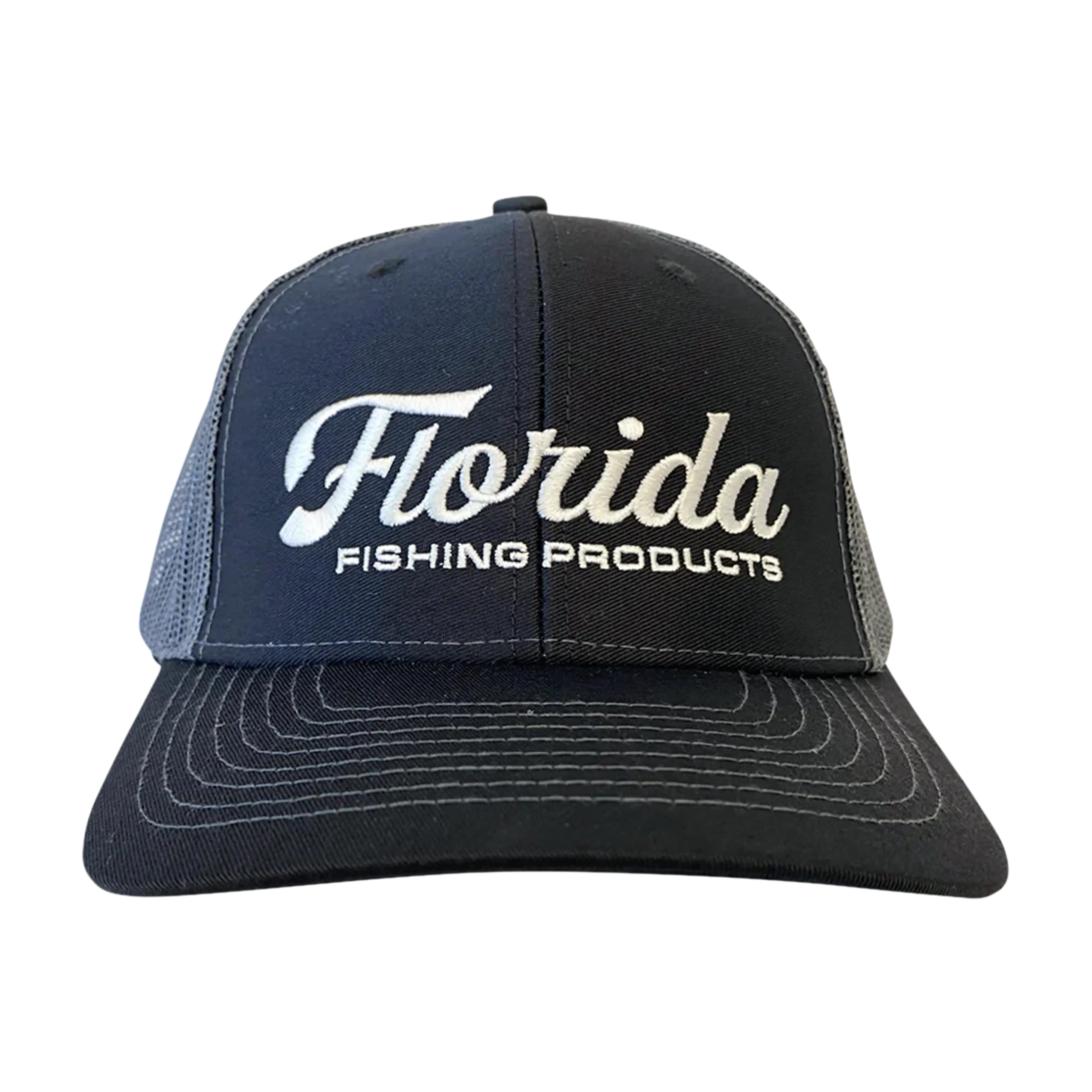 Florida Fishing Products trucker hat in Charcoal and Black - front