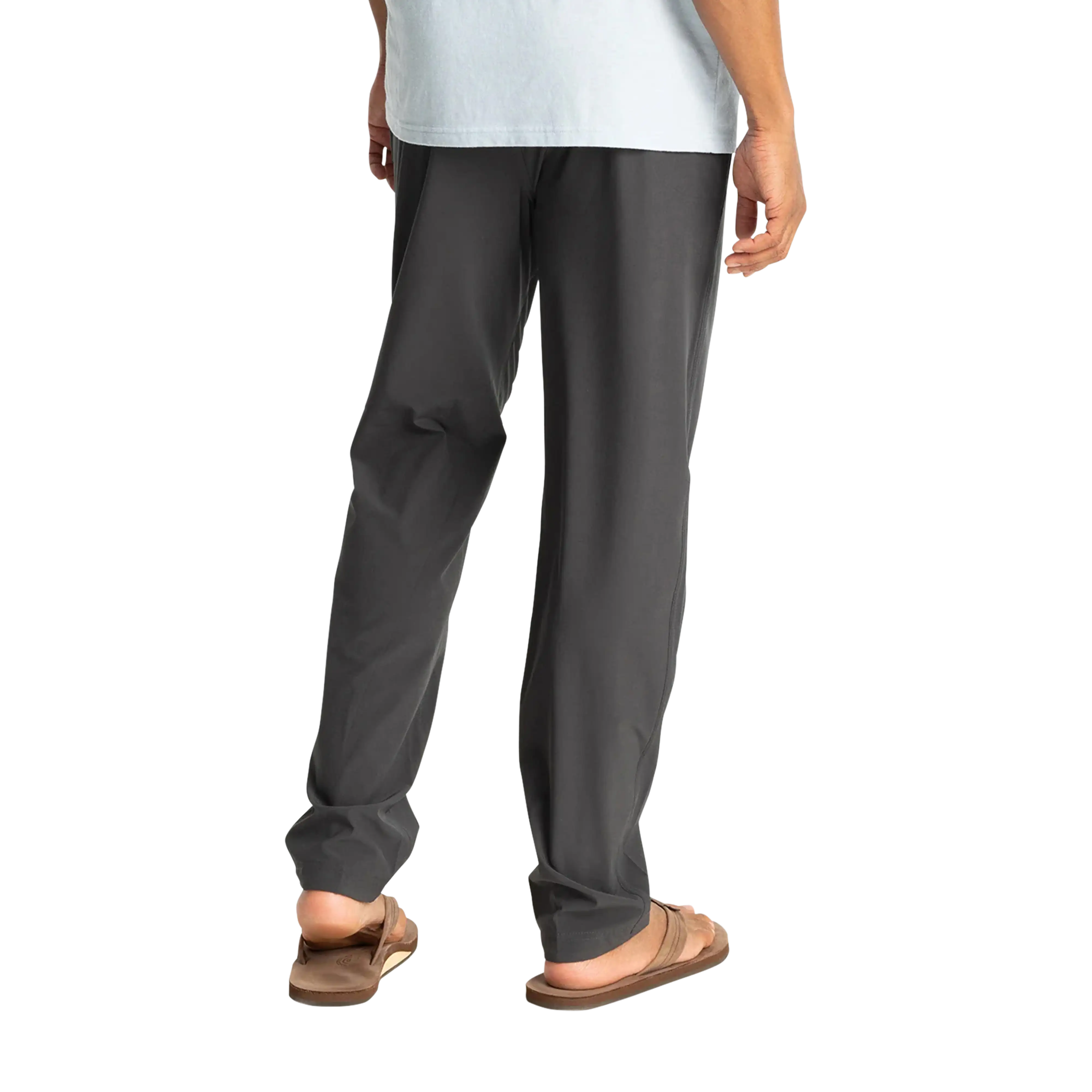 Free Fly Men's Breeze pants in Black Sand - back