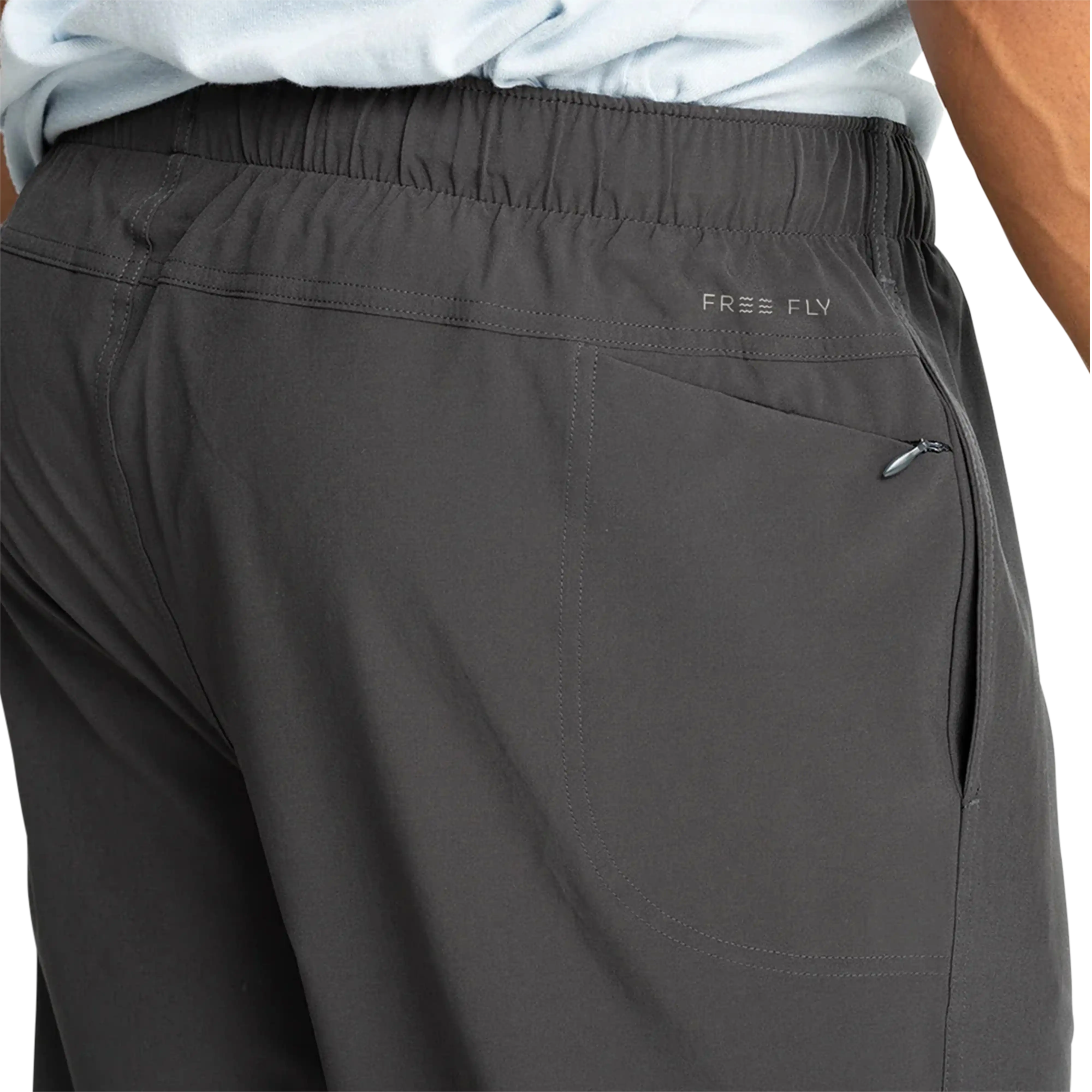 Free Fly Men's Breeze pants in Black Sand - pocket