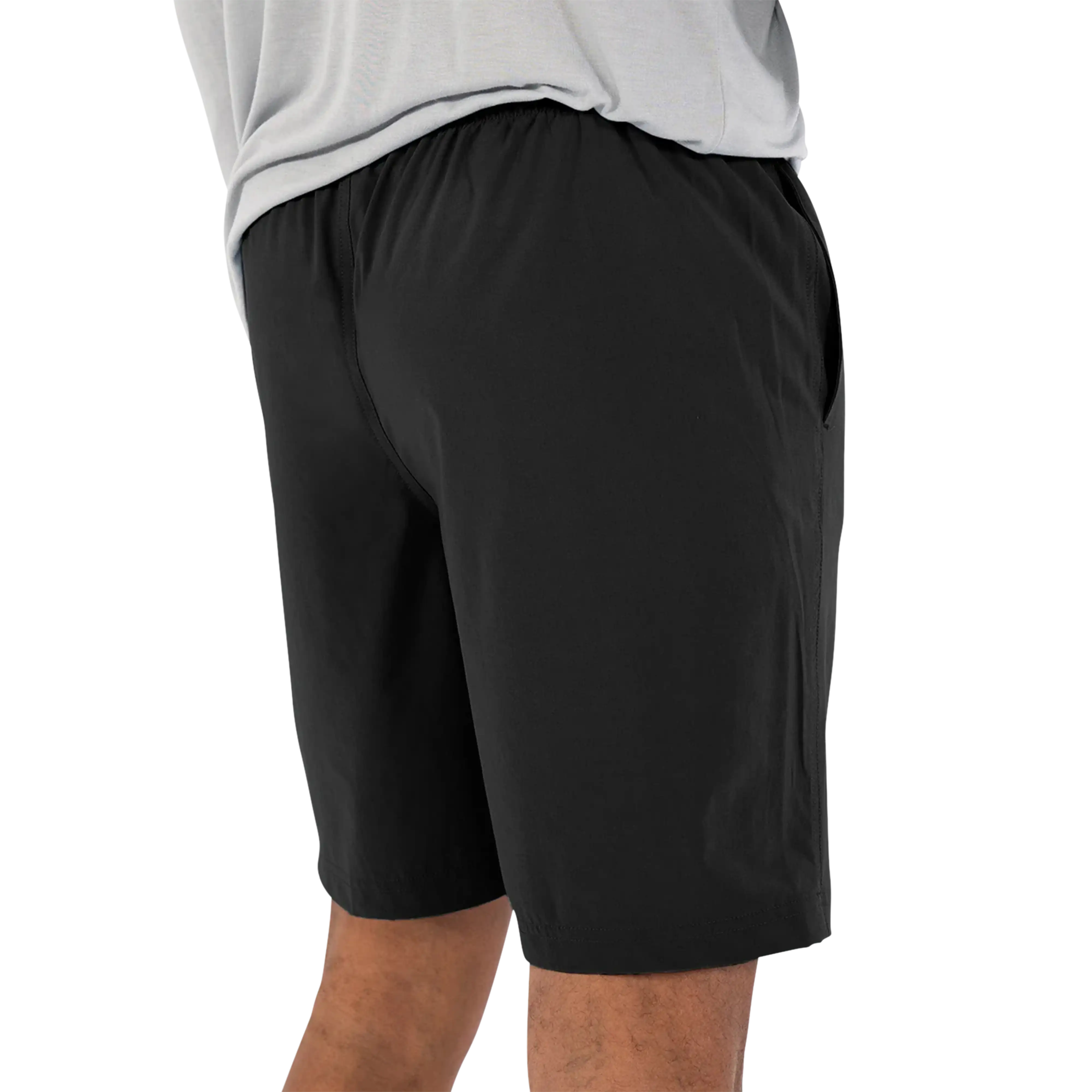 Free Fly Men's Breeze shorts 6-inch in Black - back