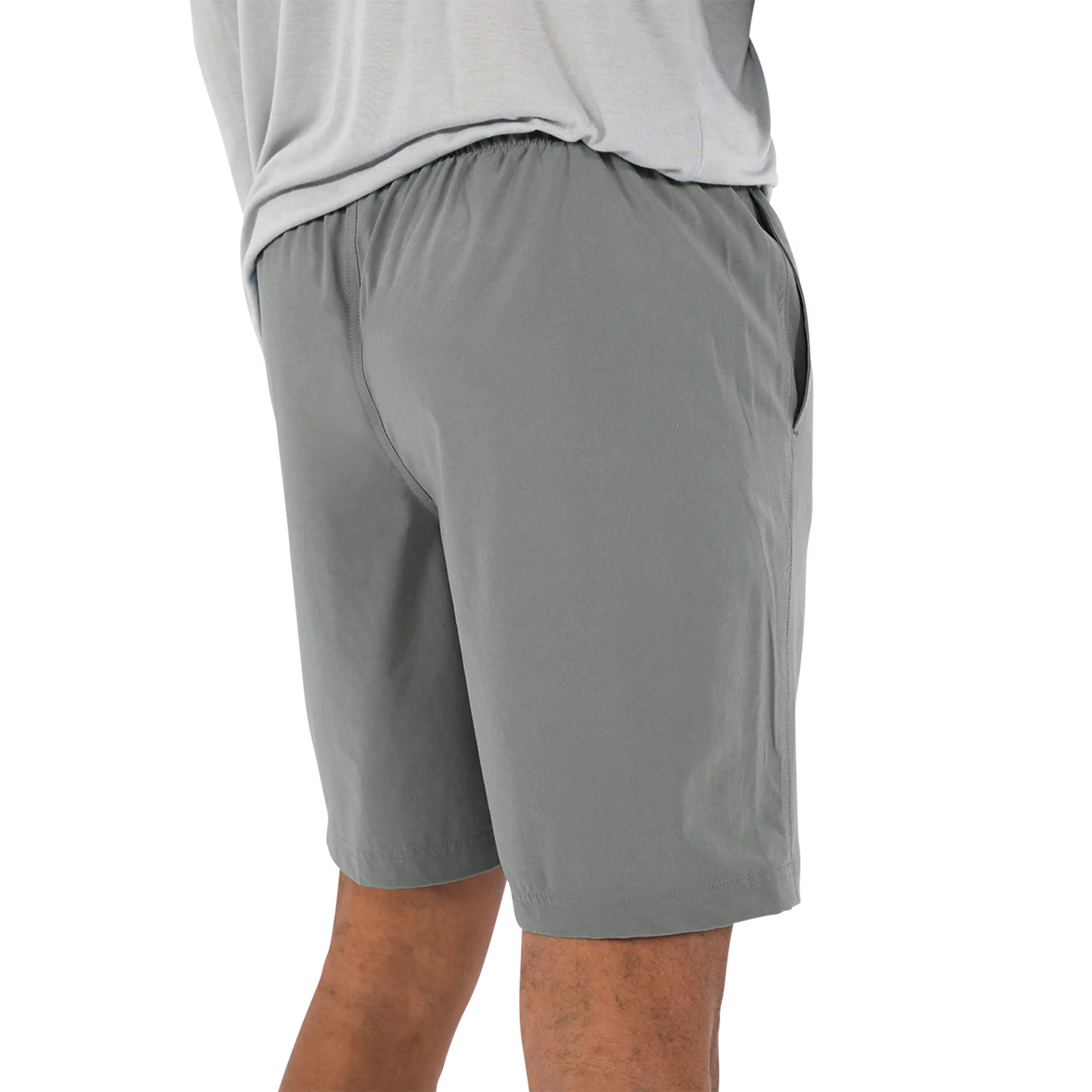 Free Fly Men's Breeze shorts 6-inch in Cement - back