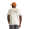 Free Fly Men's Lazy Tides pocket tee in Heather Birch - Back