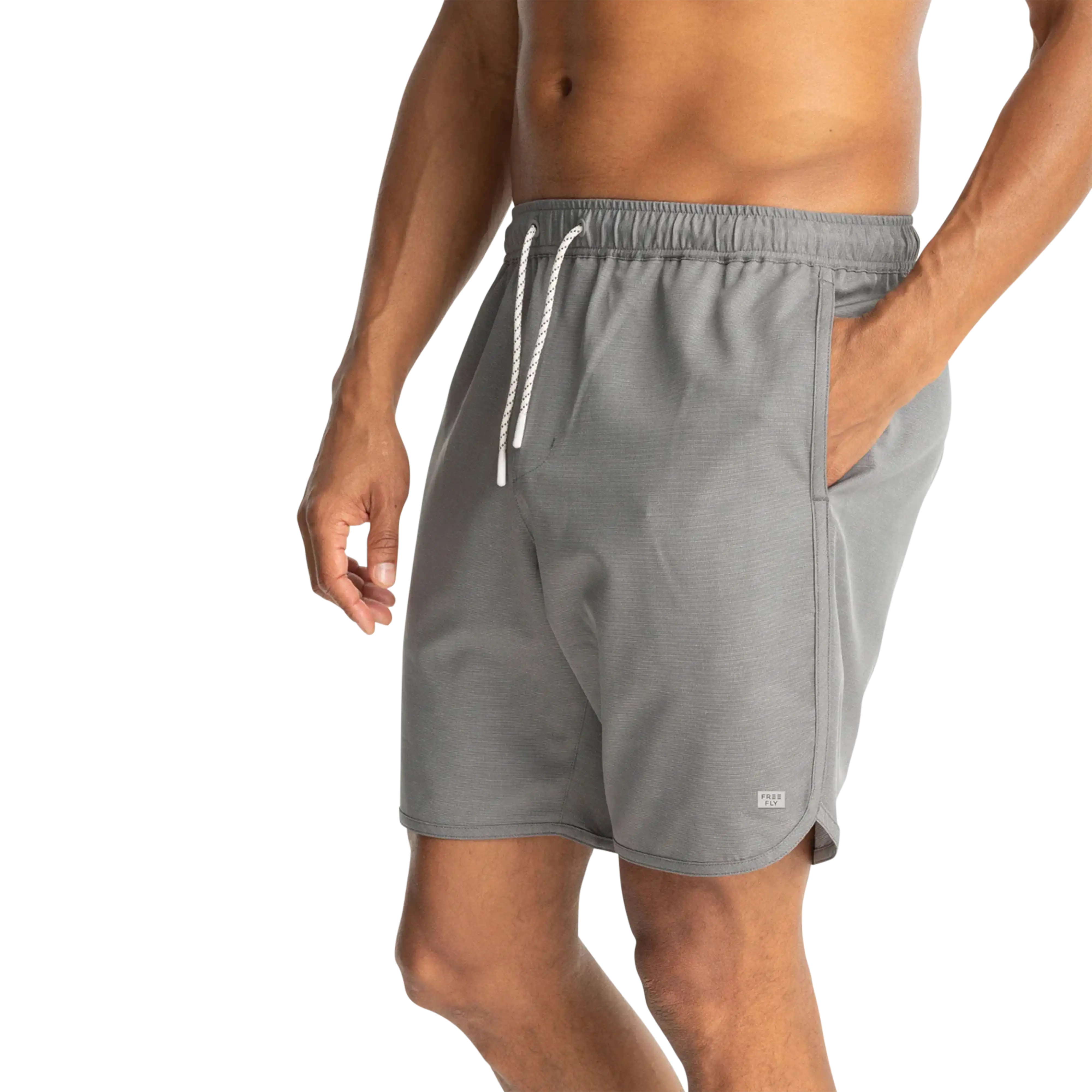 Free Fly Men's Reverb shorts in Smoke