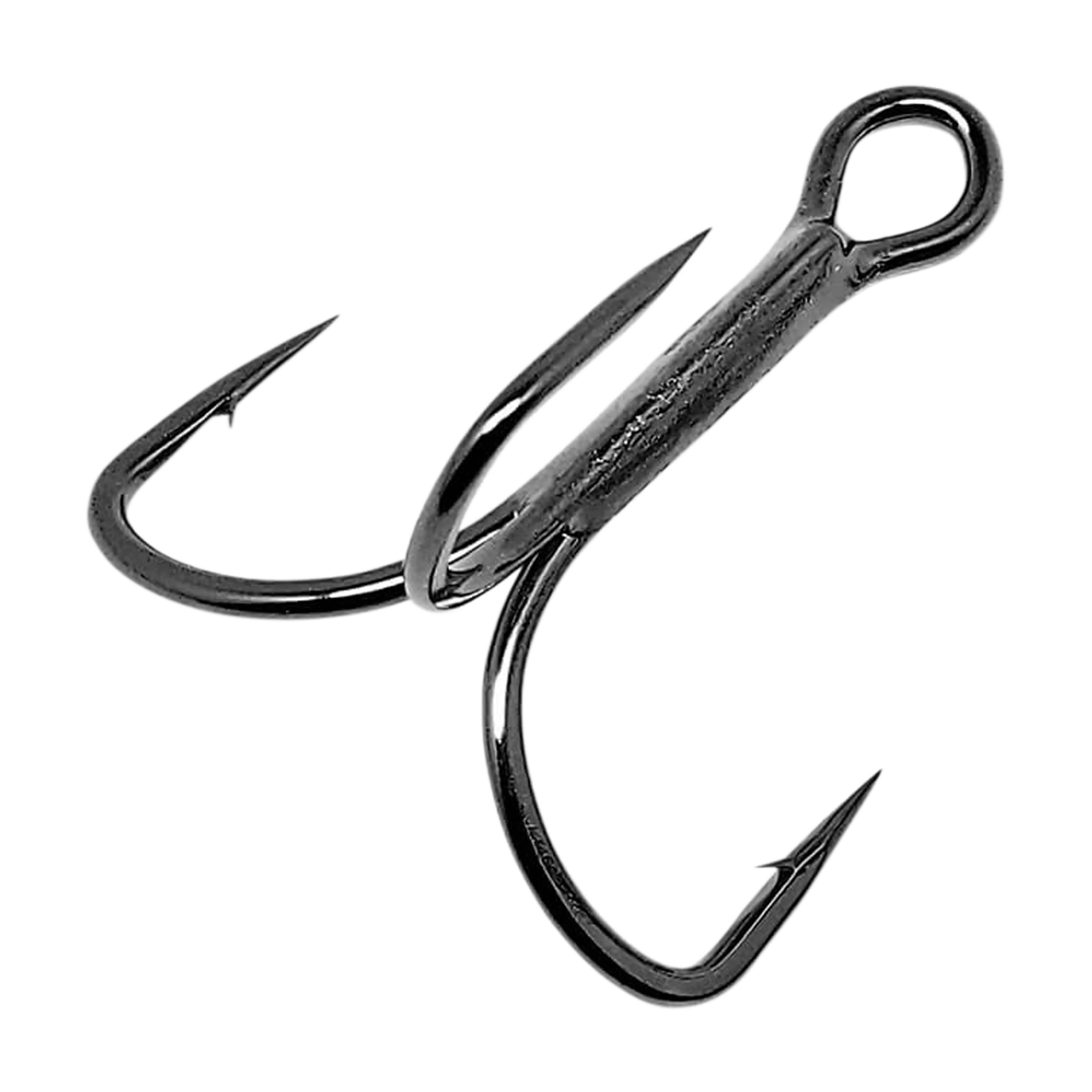 Gamakatsu 77308 Extra Wide Gap (EWG) Red Treble Hooks – Size 4, Weighted – 9 Pack