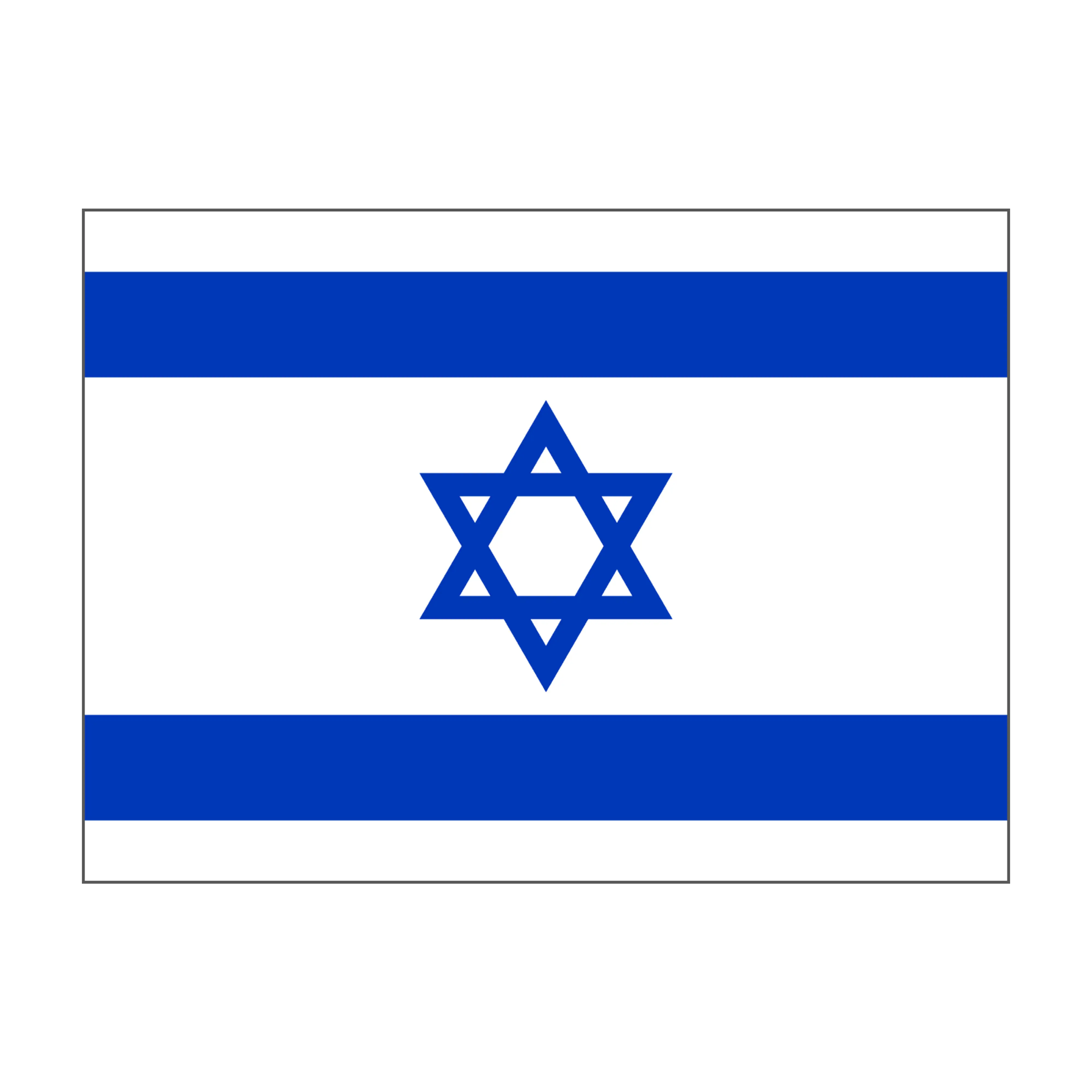 custom rod decal - flag of Israel