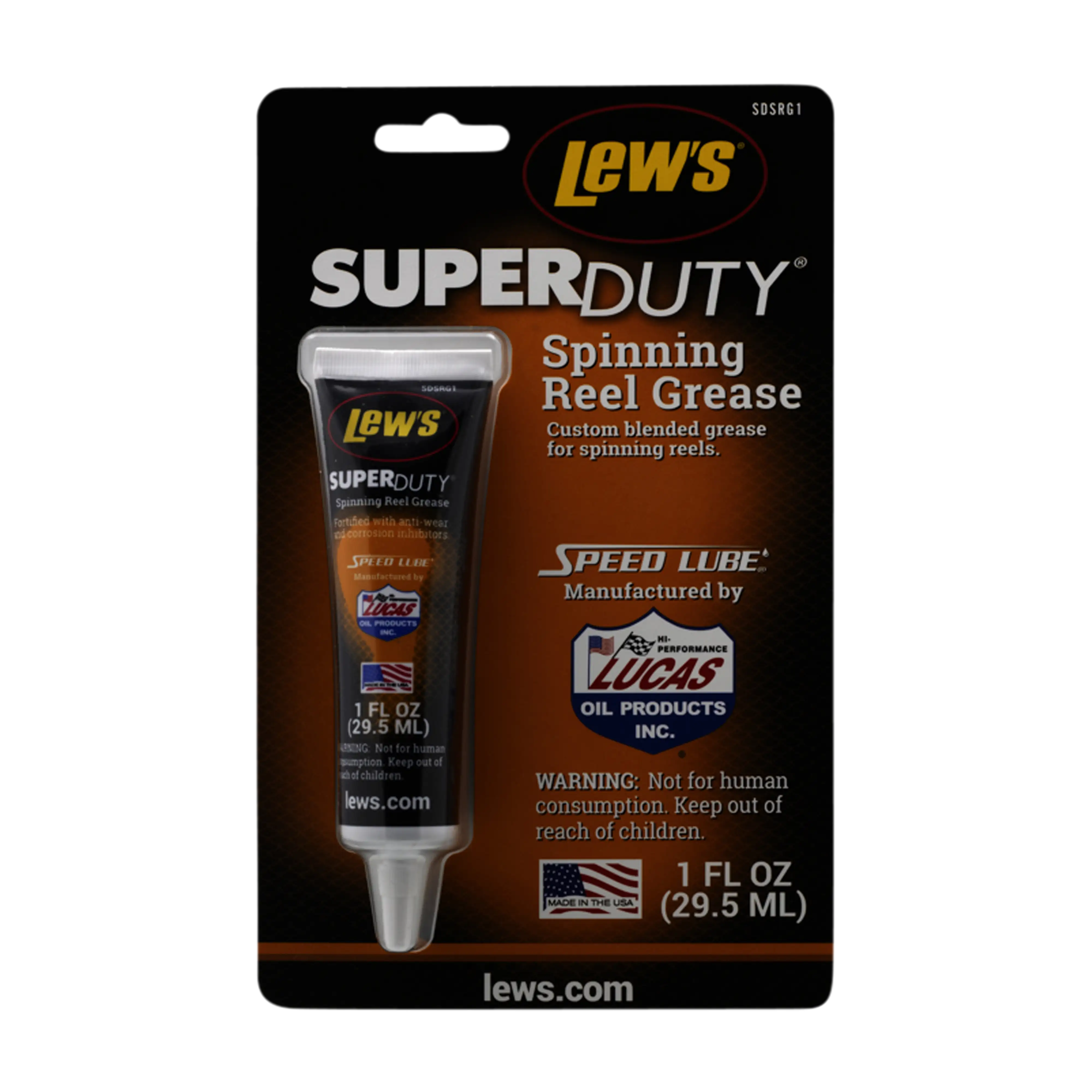 Lews Super Duty spinning reel grease package