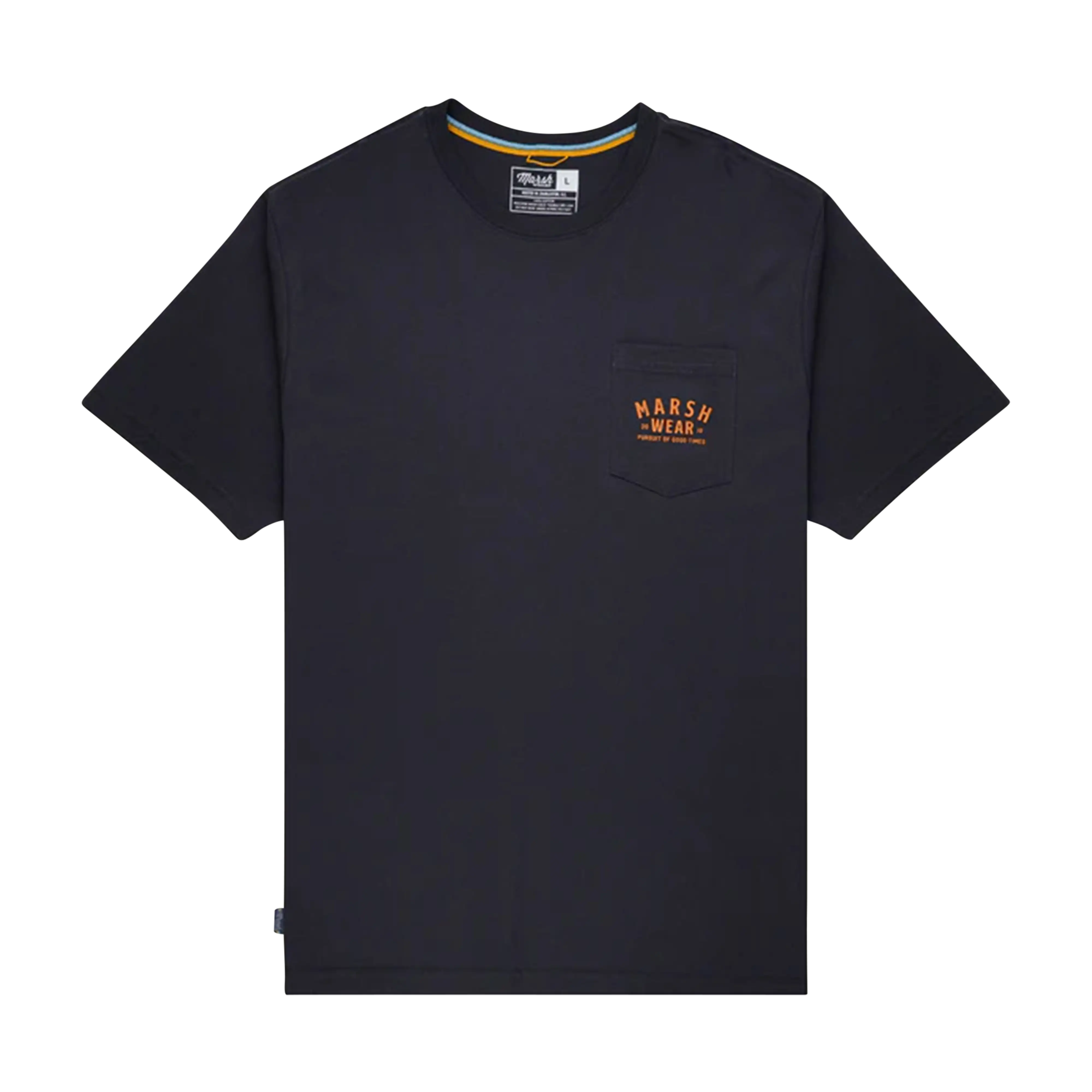 Marsh Wear Alton Camo short sleeve tee in Black