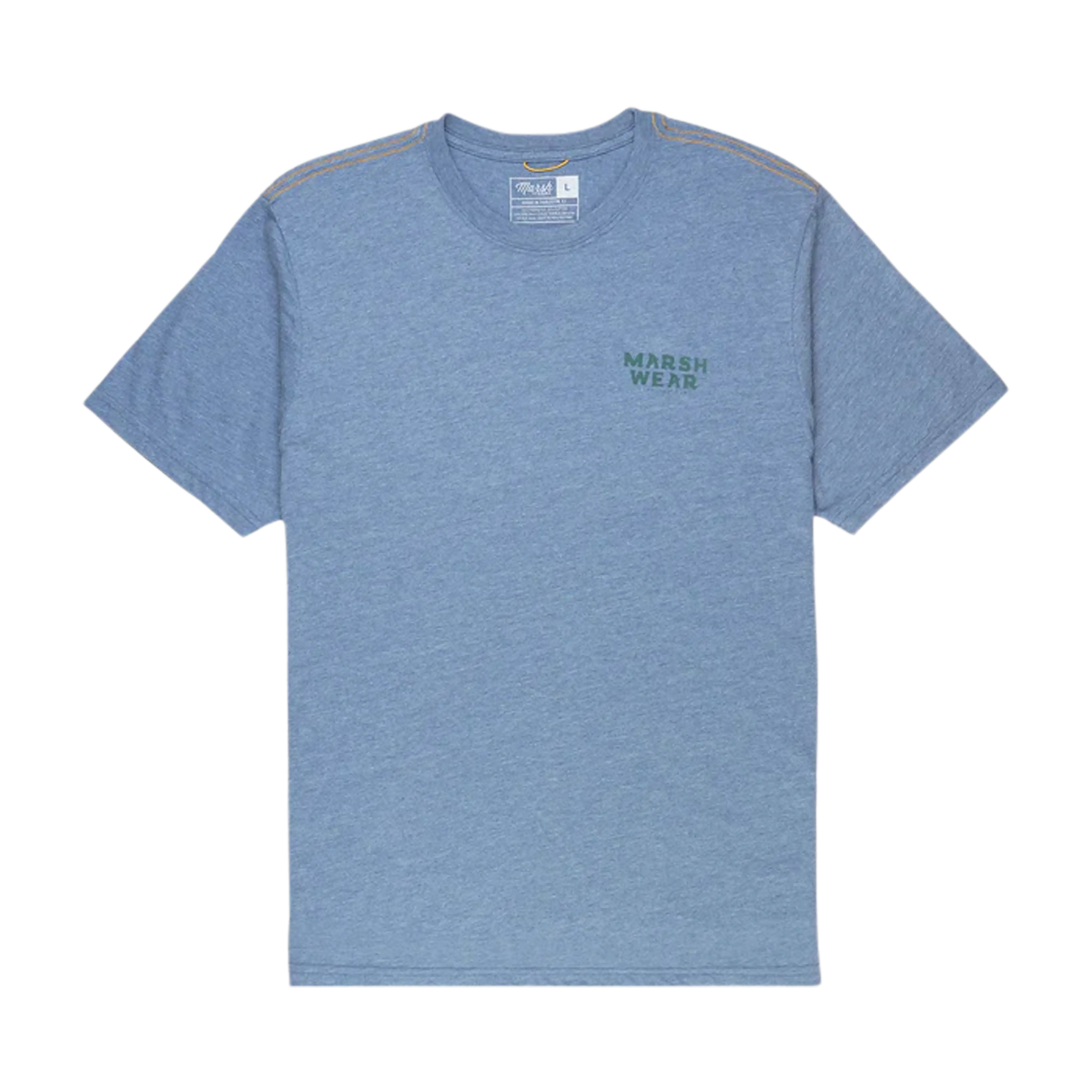Marsh Wear Drifter short sleeve tee in Bluefin Heather