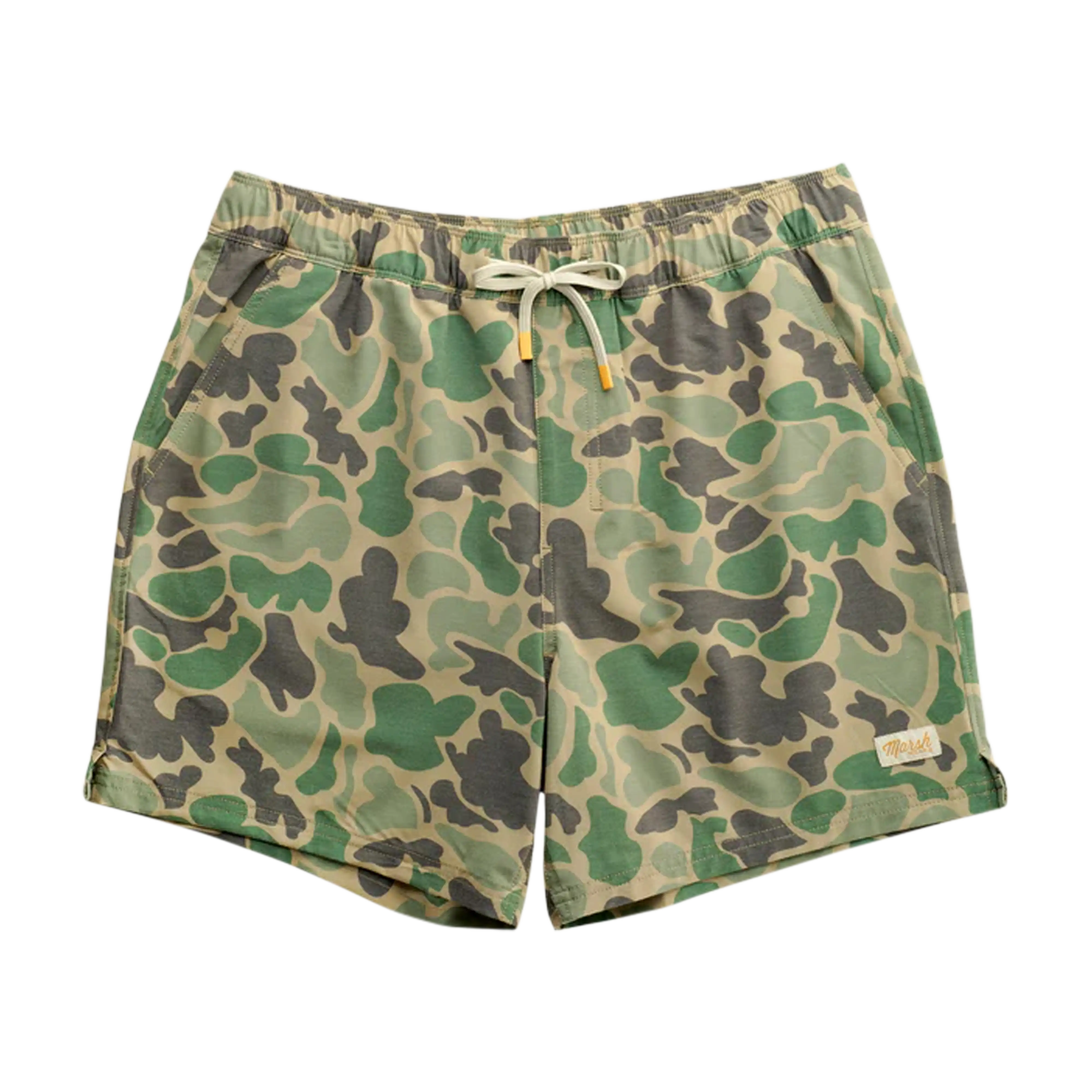 Marsh Wear Fulton 6-inch volley shorts in Green Mallard Camo