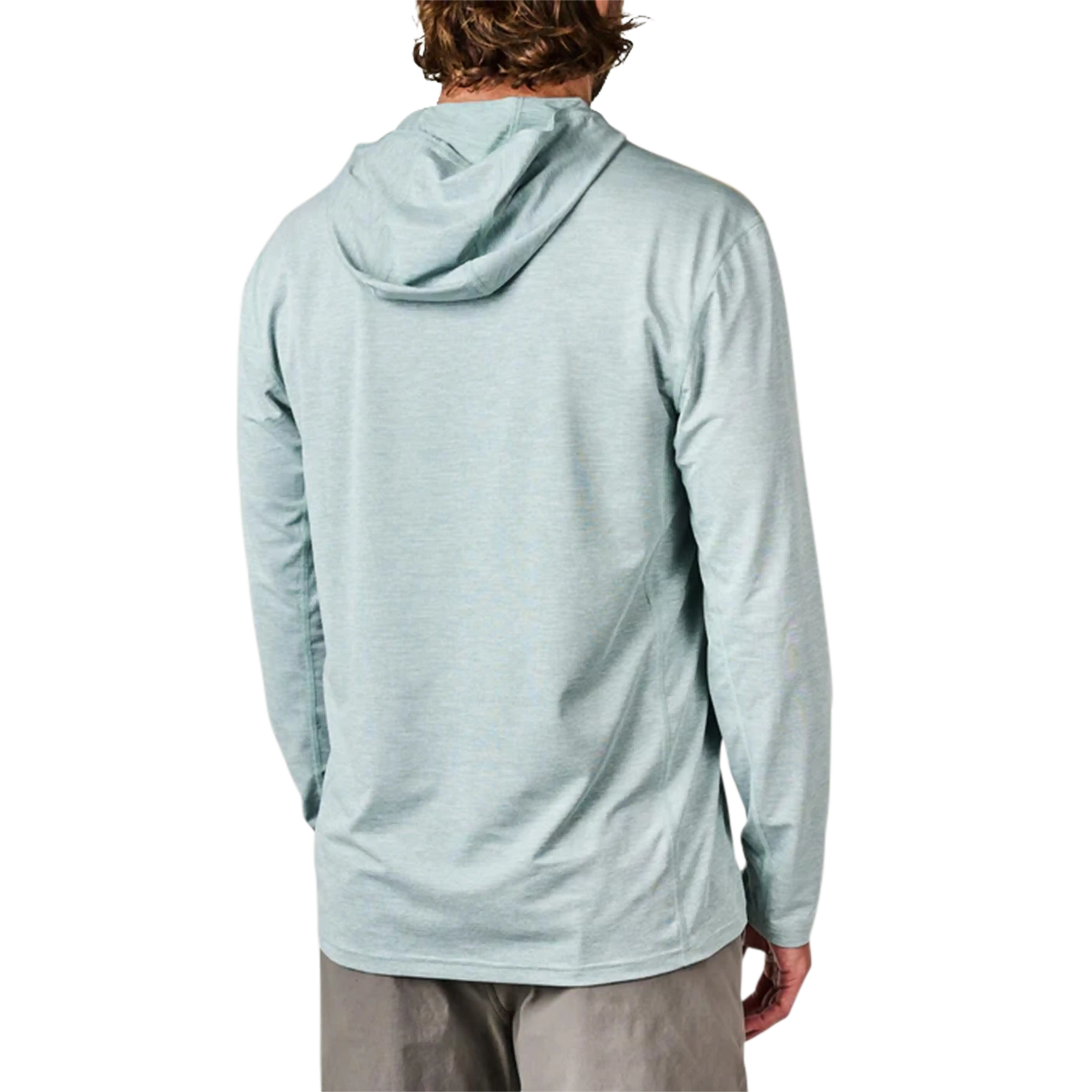 Marsh Wear High Noon tech hoodie in Agate Heather - back