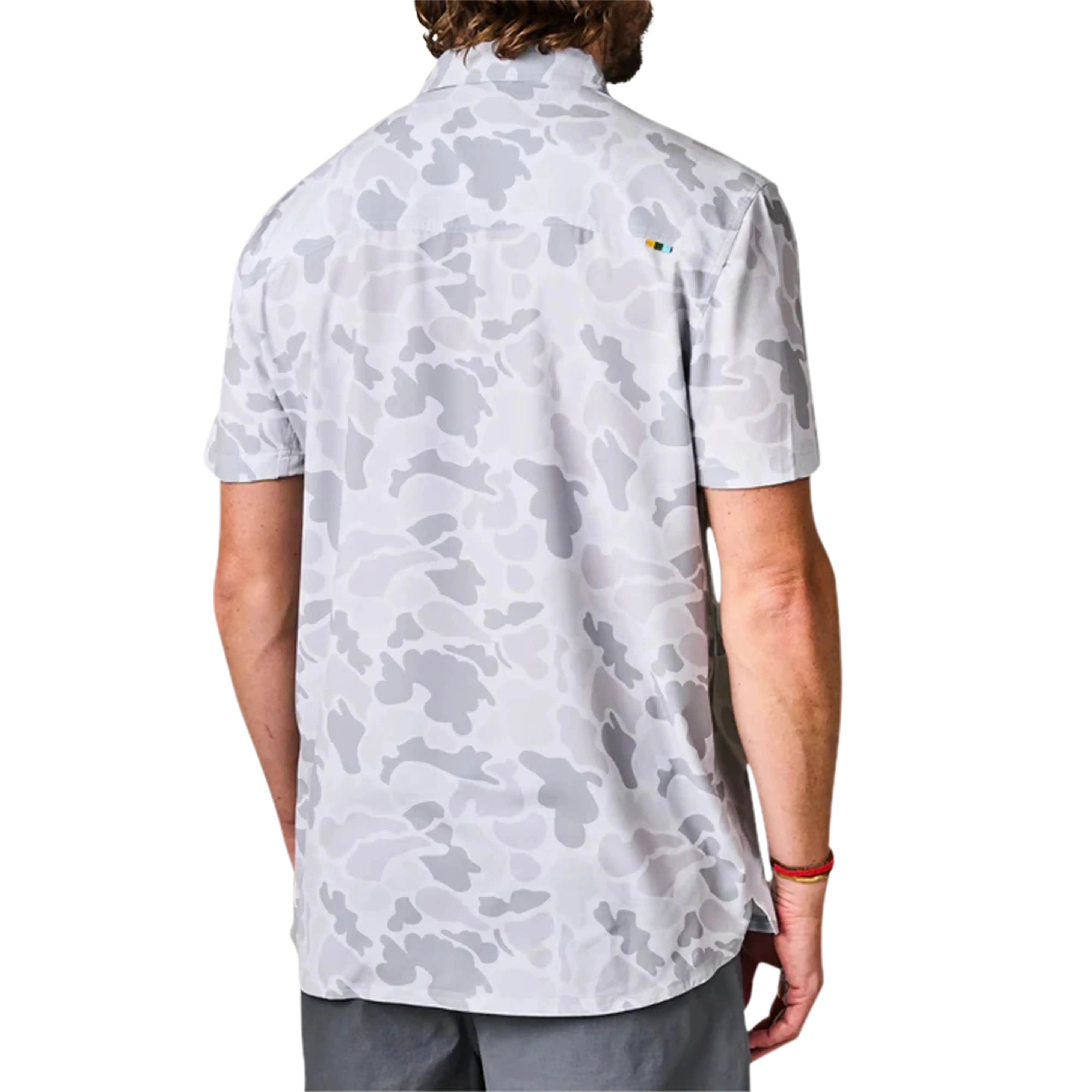Marsh Wear Lenwood Hagood tech short sleeve in Gray Mallard Camo - back
