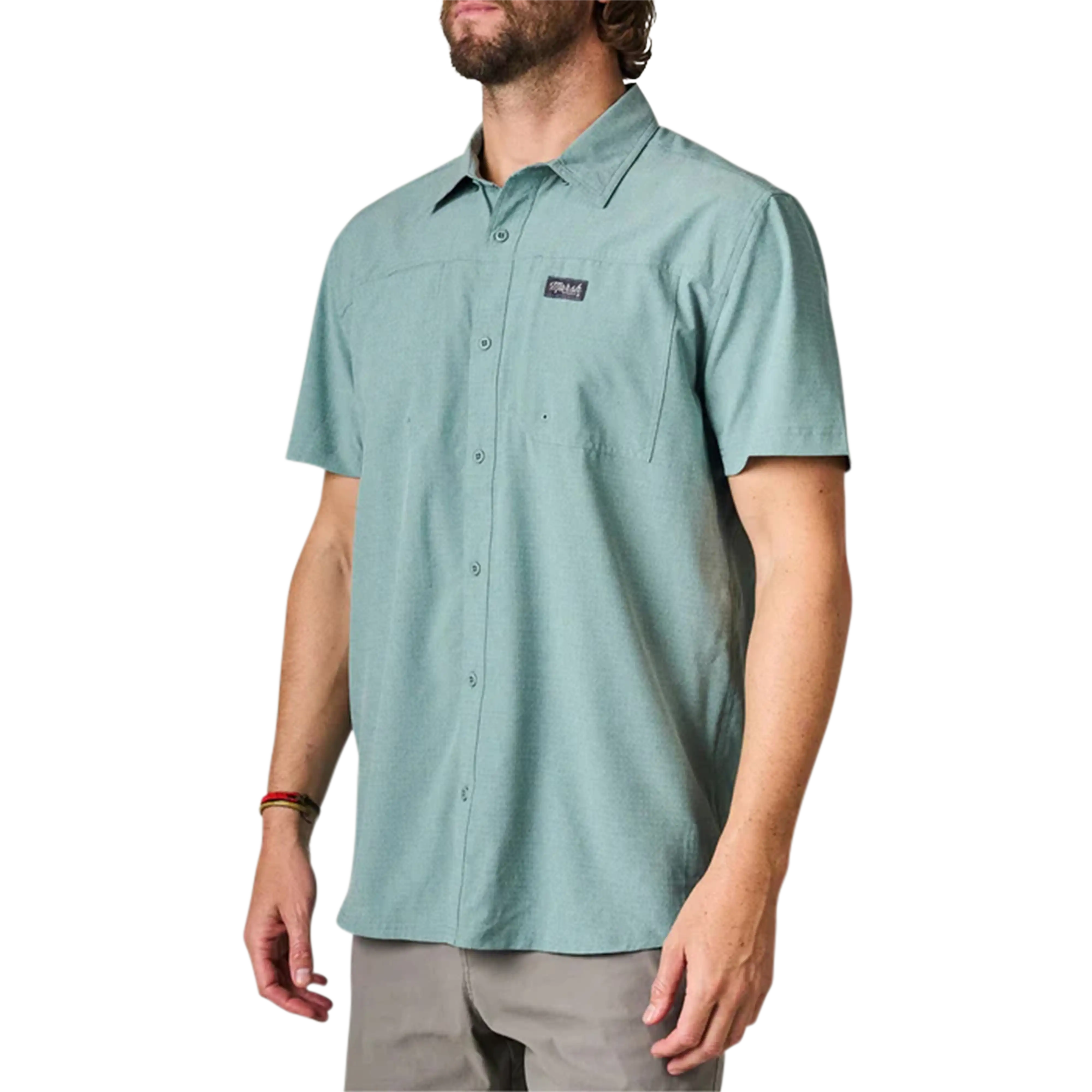 Marsh Wear Lenwood tech short sleeve shirt in Trellis - front
