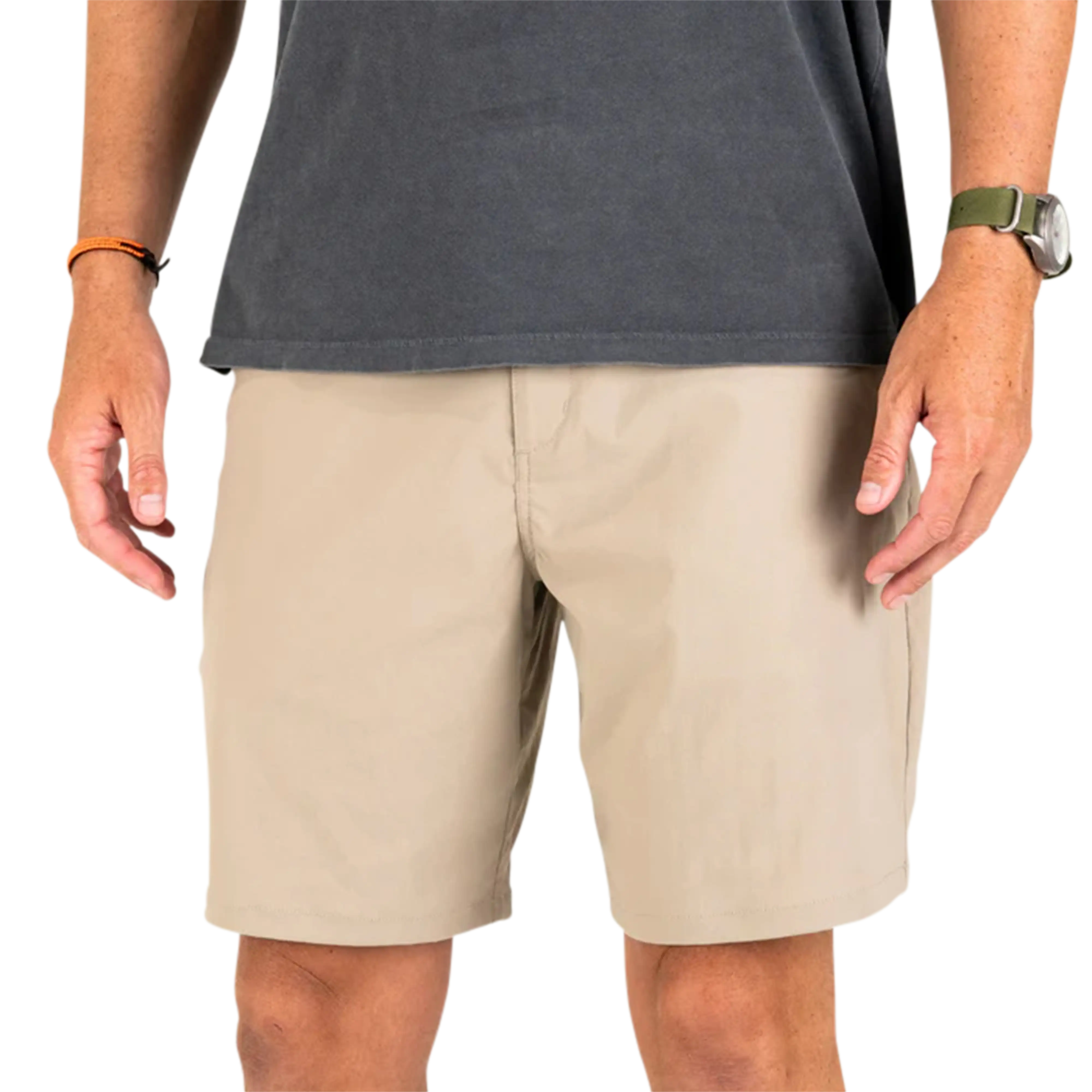 Marsh Wear Prime shorts in Coriander - front