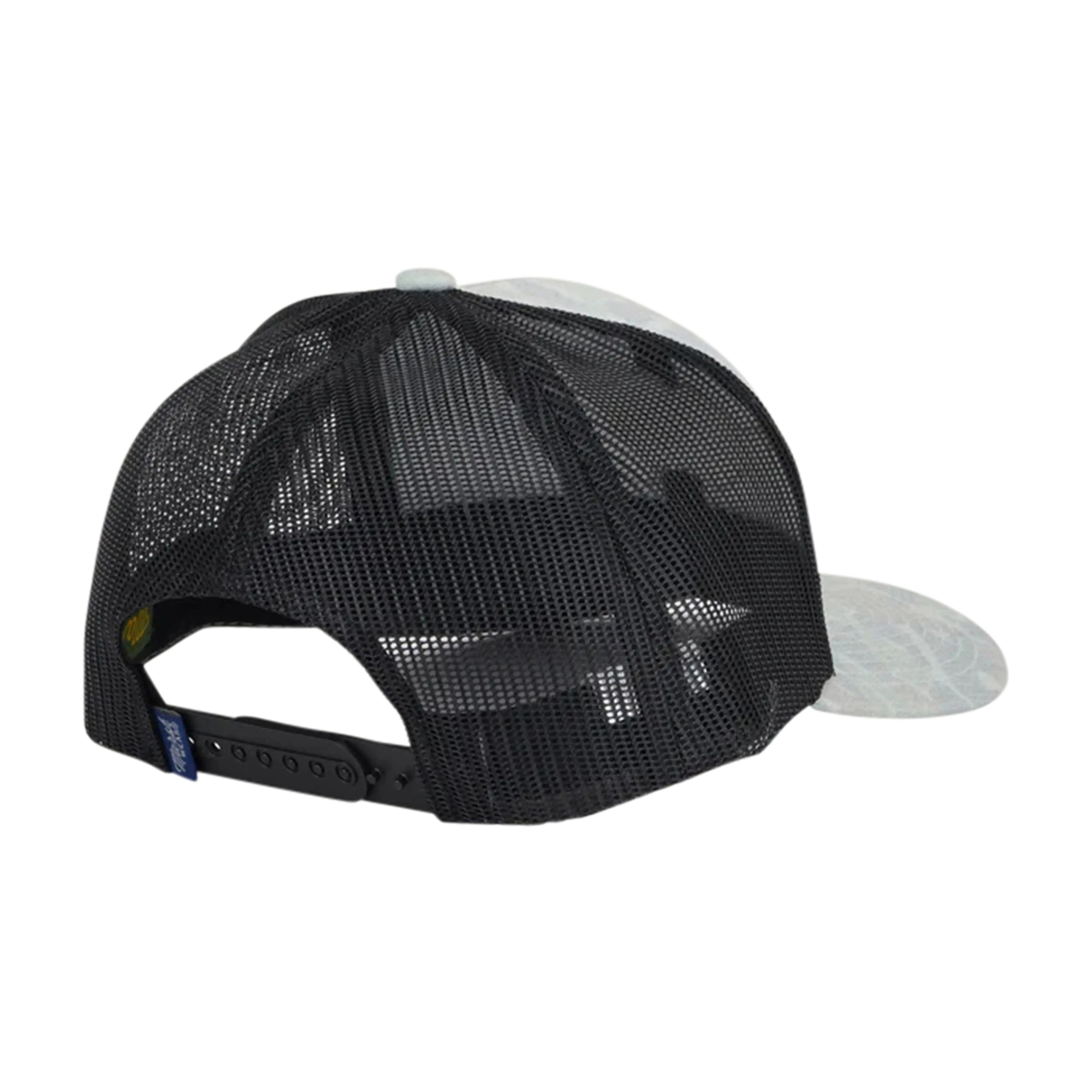 Marsh Wear Redfish logo trucker hat in Rock Copahee Camo - back