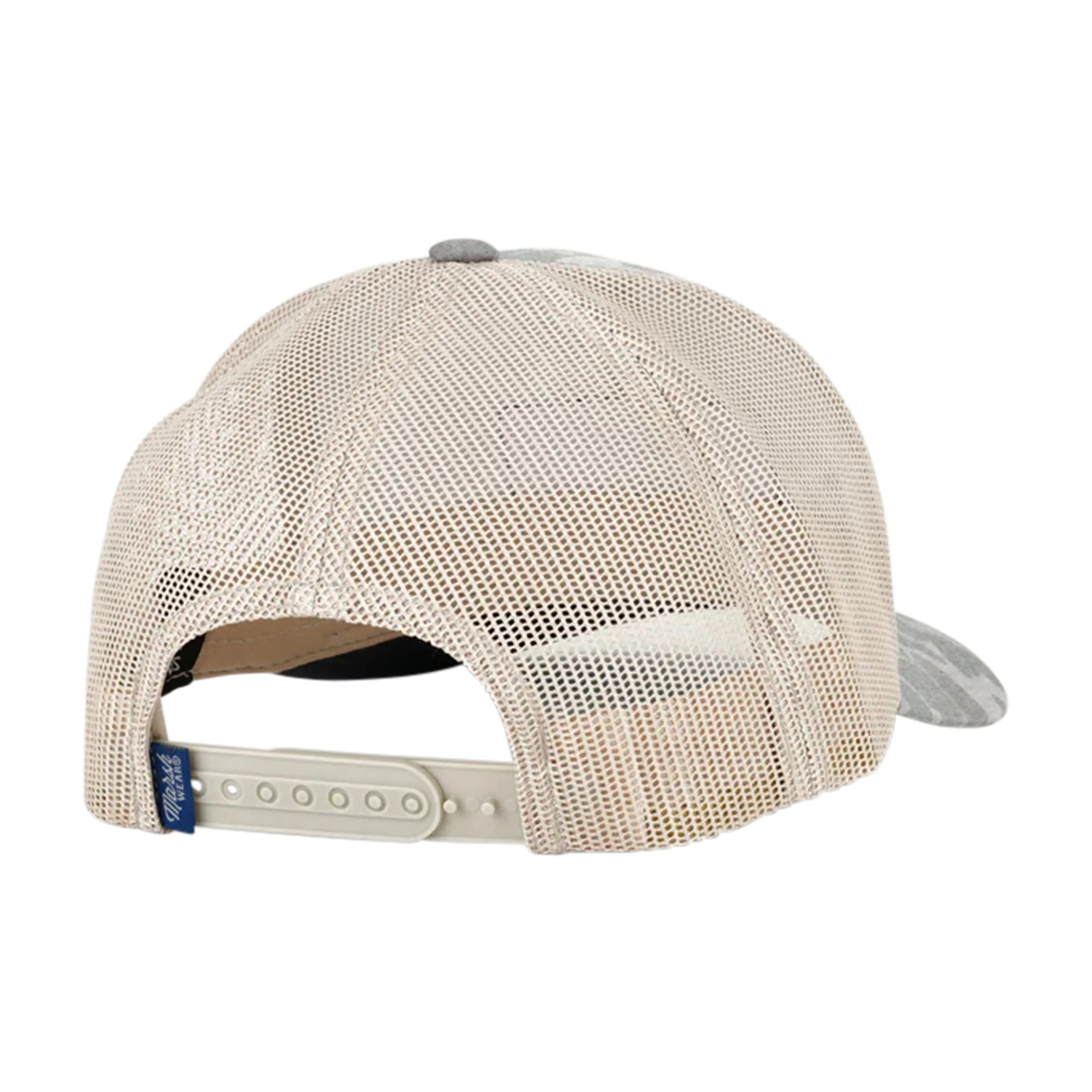 Marsh Wear Script trucker hat in Dark Green Mallard Camo - back