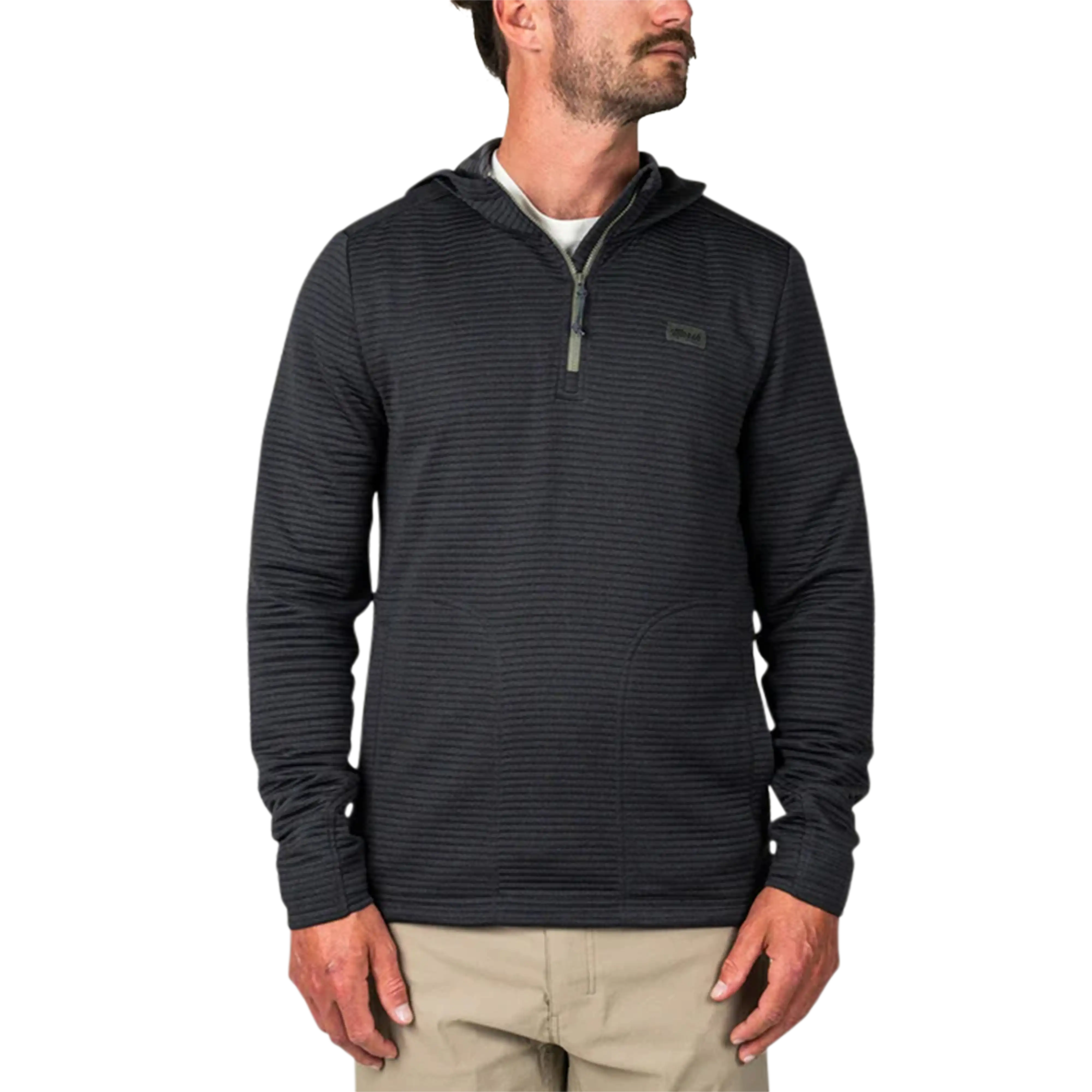 Marsh Wear Sullivan tech hoodie in Black - front