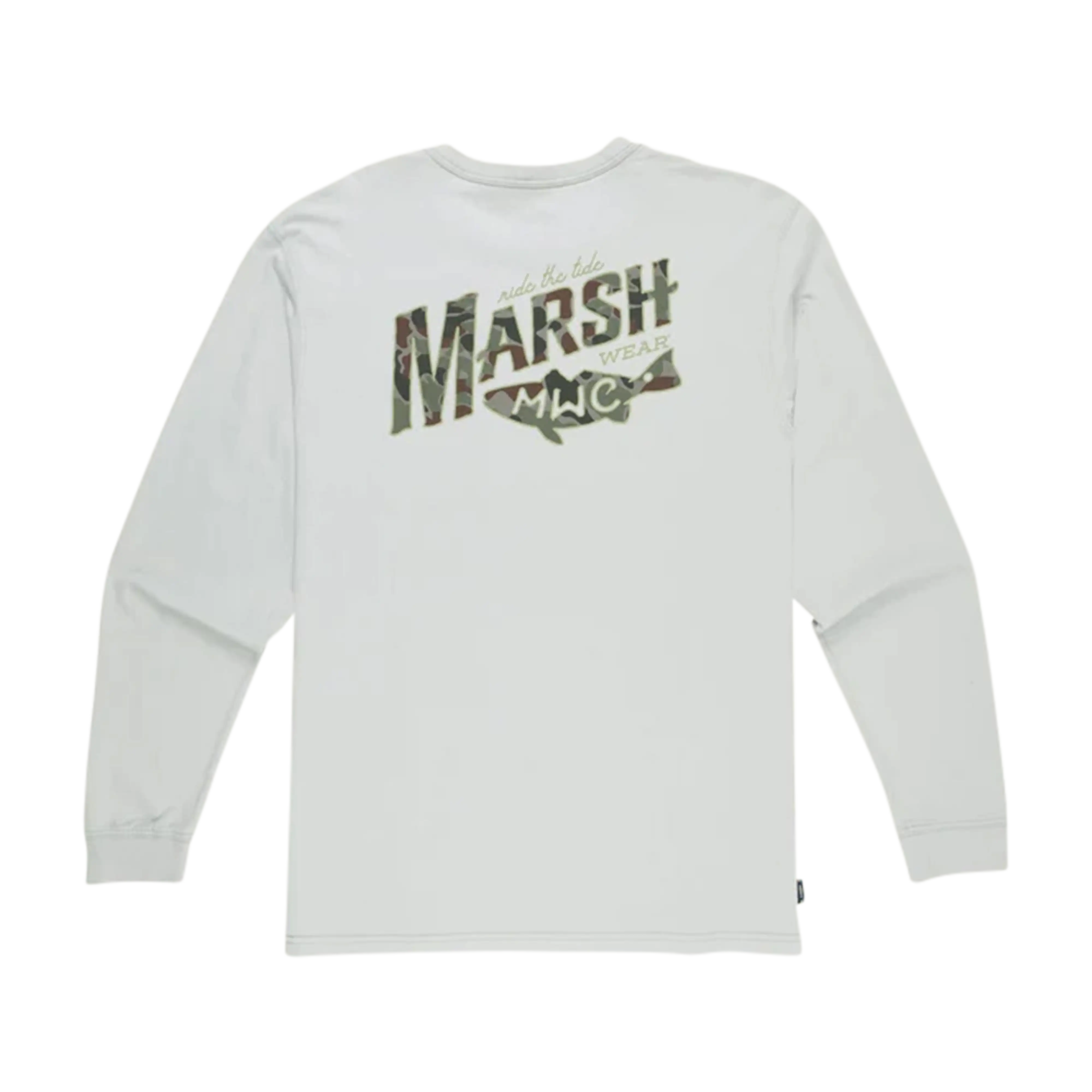 Marsh Wear Sunrise Marsh long sleeve t-shirt in Silver