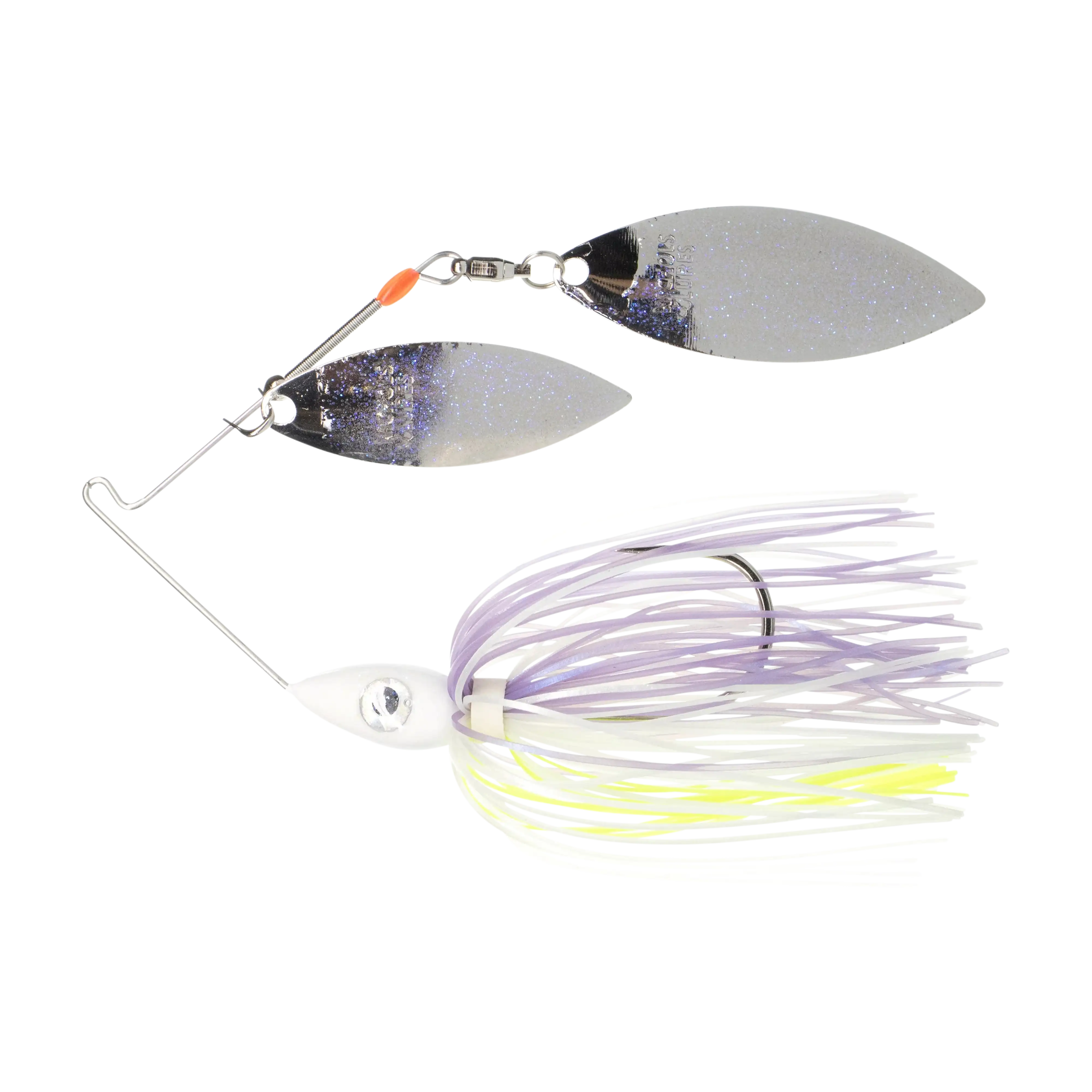 Nichols Lures Pulsator Metal Flake Spinnerbait Shad Spawn Nickel