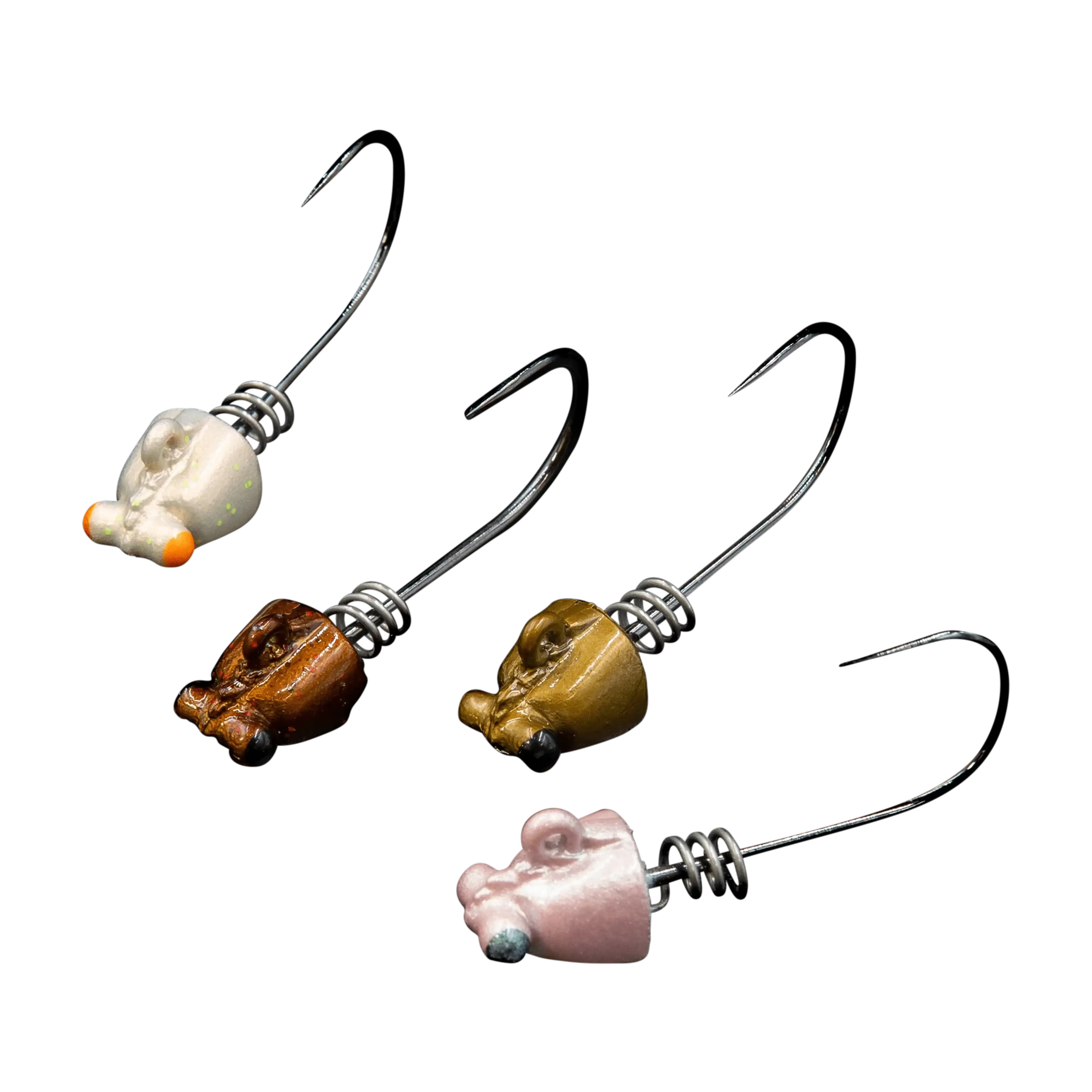 NLBN 3" Shrimp Jig Heads – Heavy-Duty BKK & Mustad Hooks