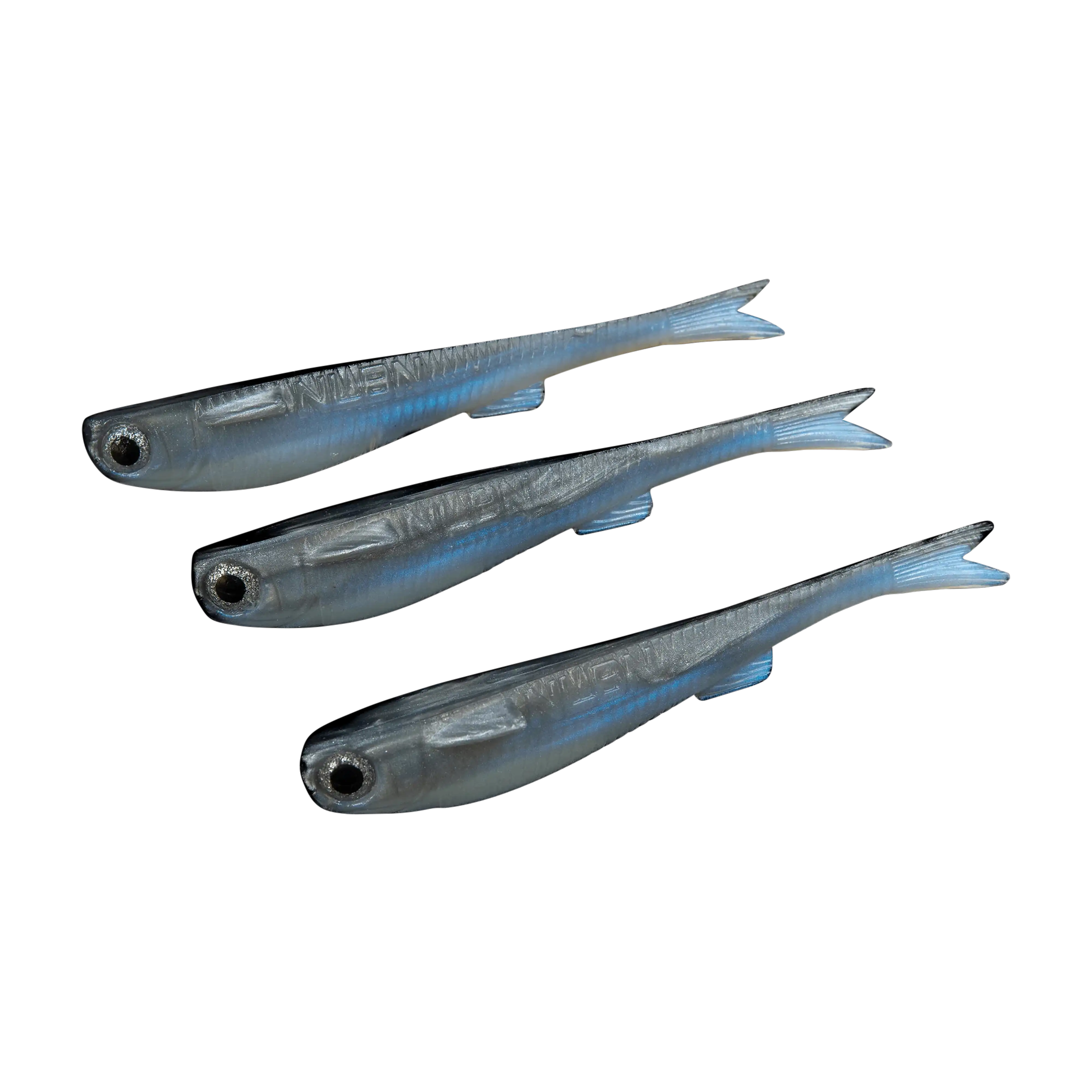 NLBN 5" Lil Mullet Bait – Realistic Finger Mullet Soft Plastic (3 Pack)