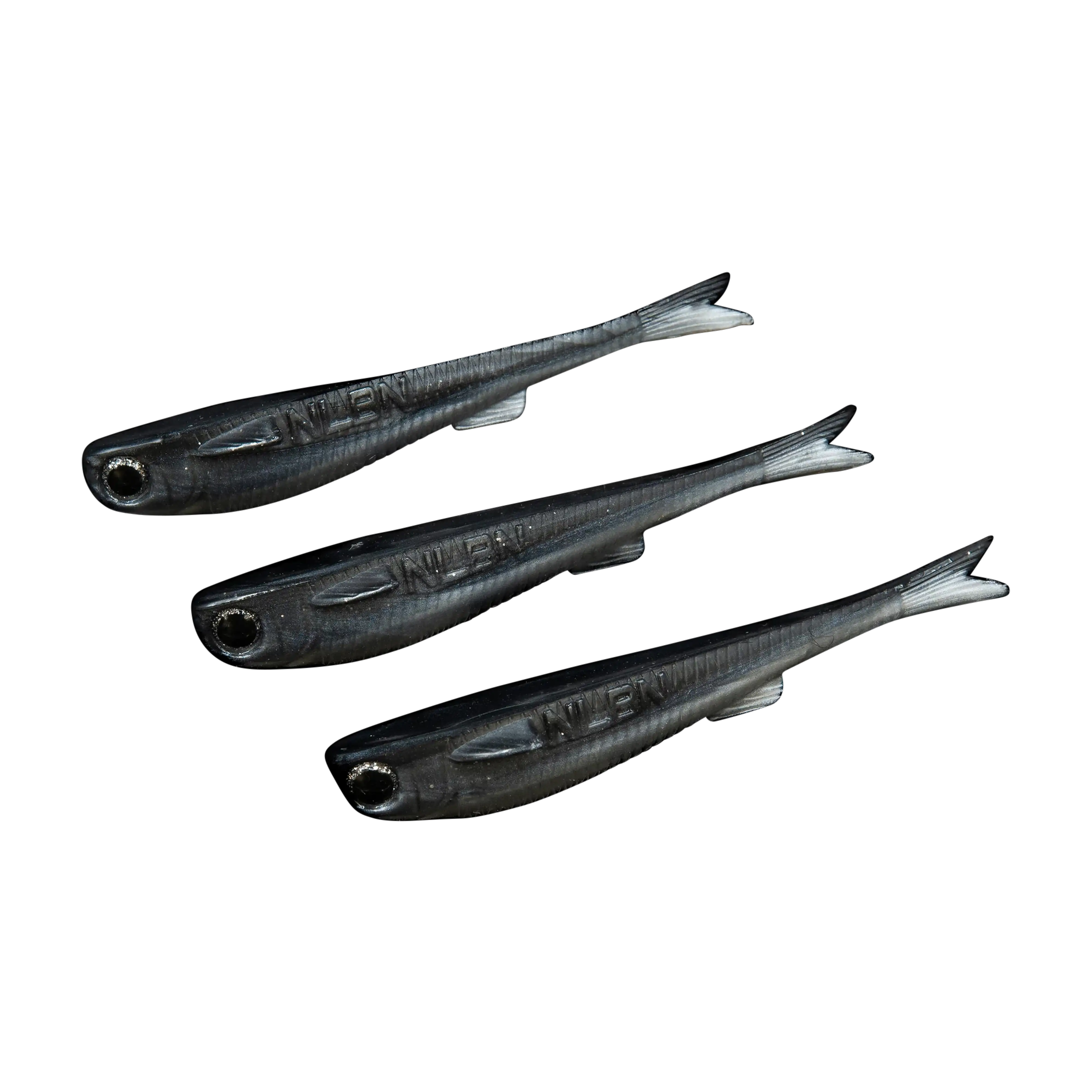 NLBN 5" Lil Mullet Bait – Realistic Finger Mullet Soft Plastic (3 Pack)