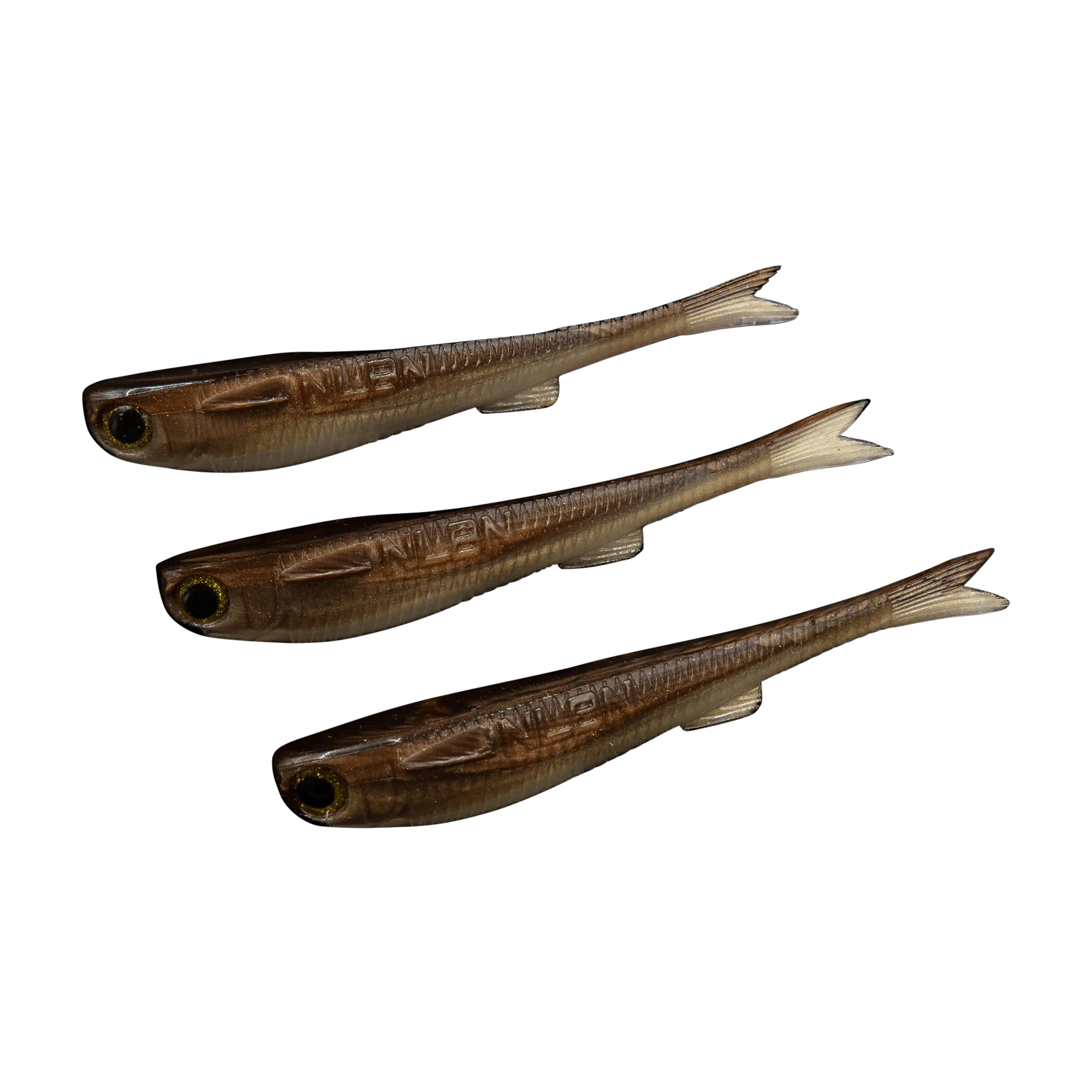 NLBN 5" Lil Mullet Bait – Realistic Finger Mullet Soft Plastic (3 Pack)