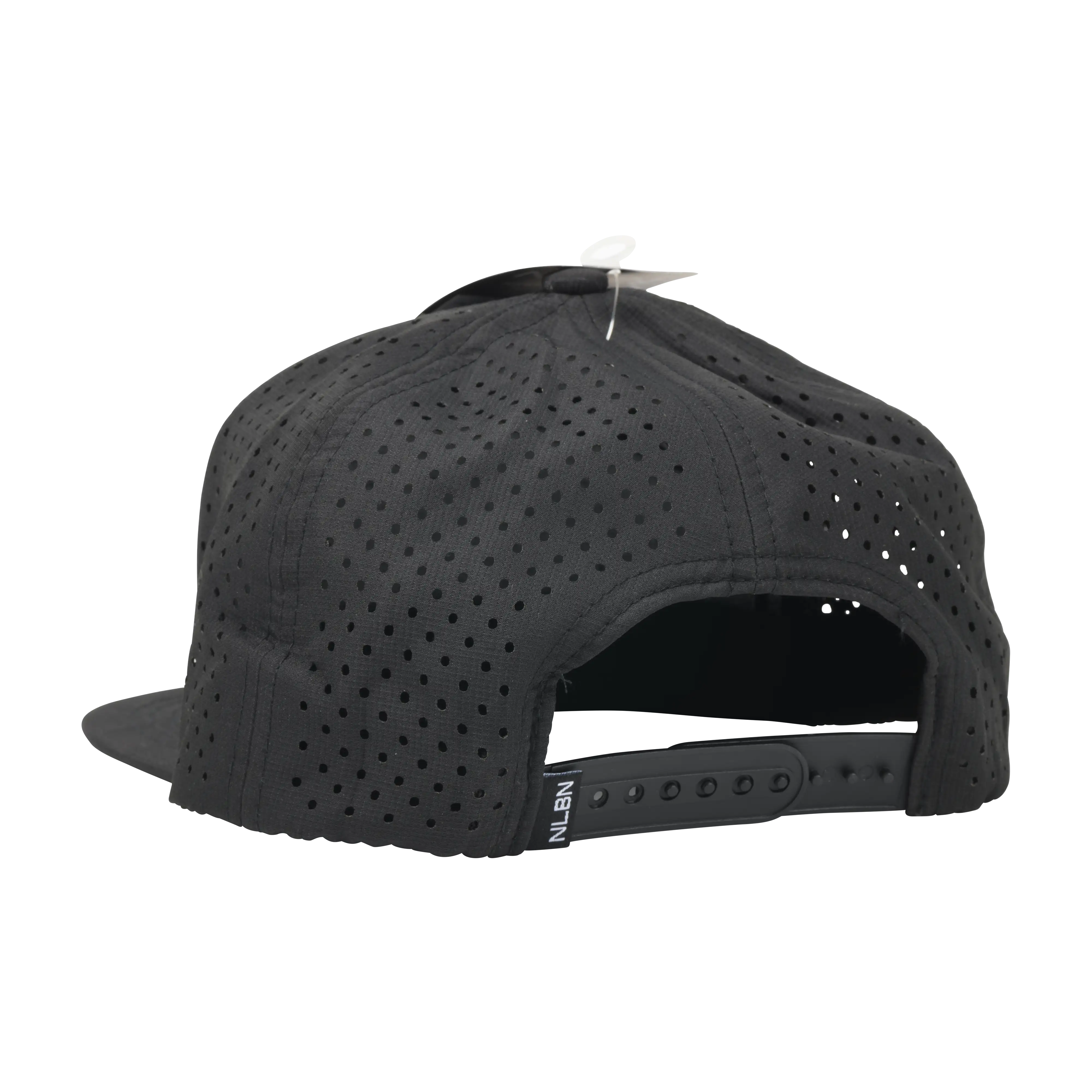 NLBN 7-Panel Performance Red Lockup Hat - Black back