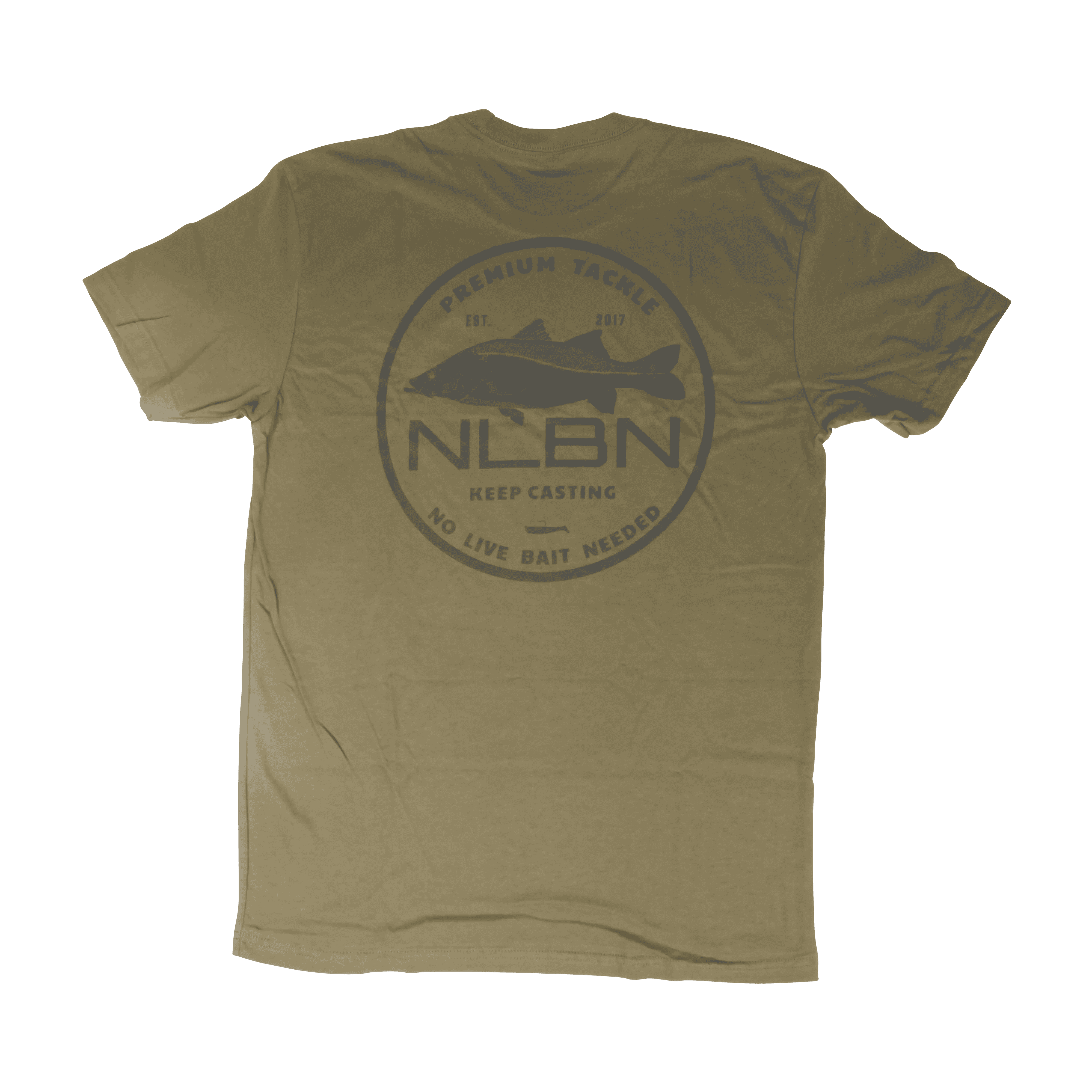 NLBN Grey Snook Stamp Cotton Short Sleeve T-Shirt back