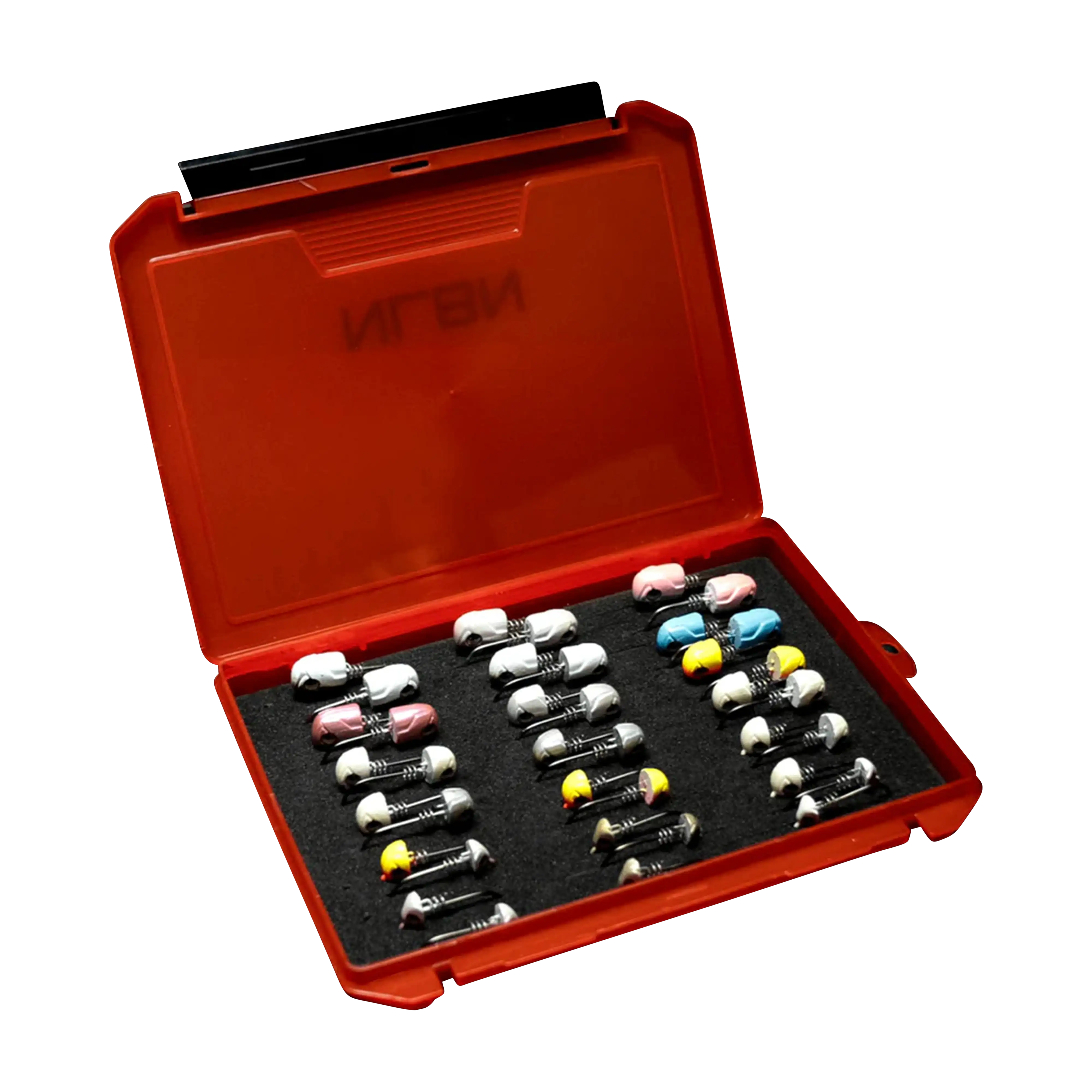 No Live Bait Needed Jig Head Boxes Red