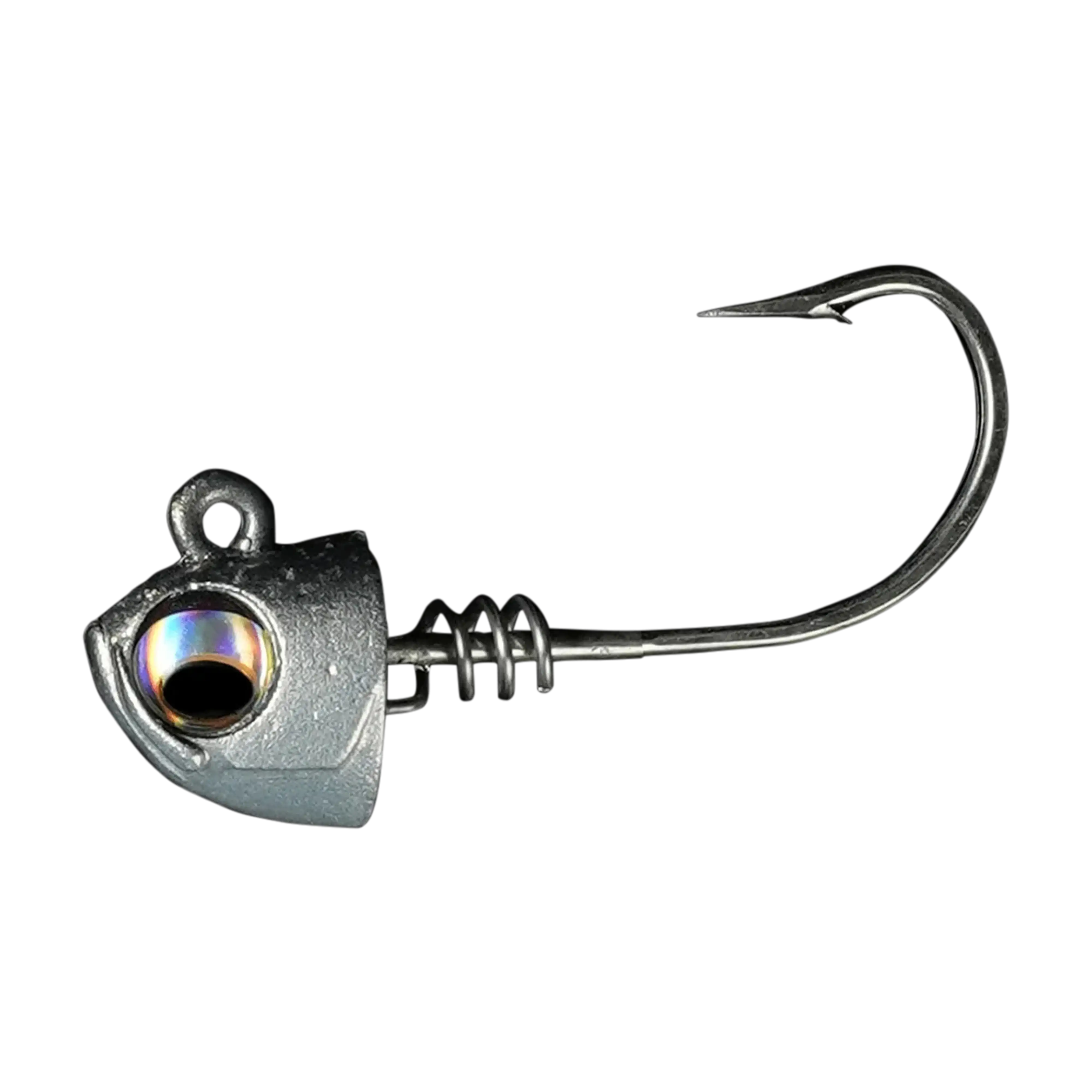 NLBN 5" Screw Lock Jig Heads – Heavy-Duty 8/0 Mustad Hooks (2 Pack)