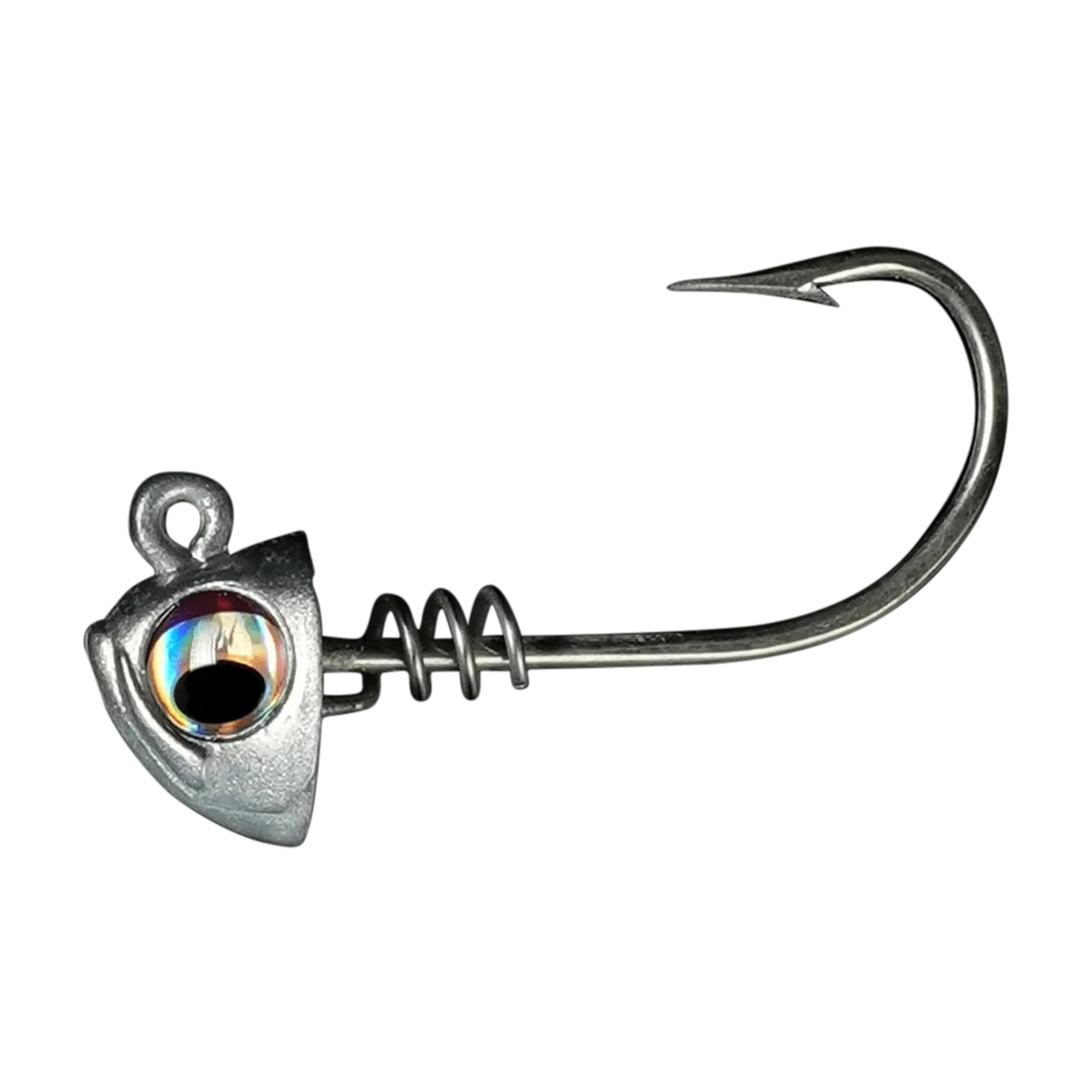 NLBN 5" Screw Lock Jig Heads – Heavy-Duty 8/0 Mustad Hooks (2 Pack)